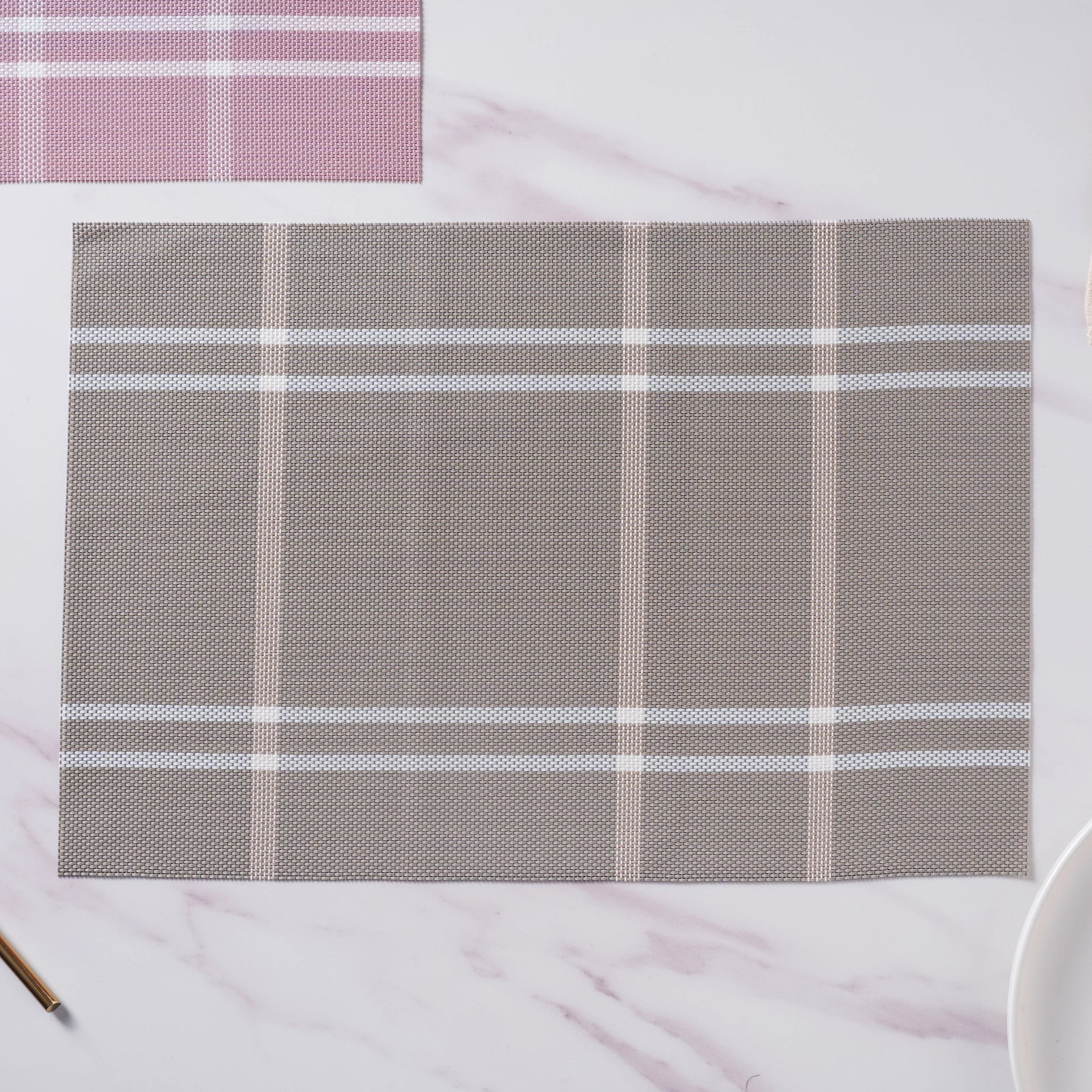 PVC Dining Table Mat Set Of 6 - Image 4