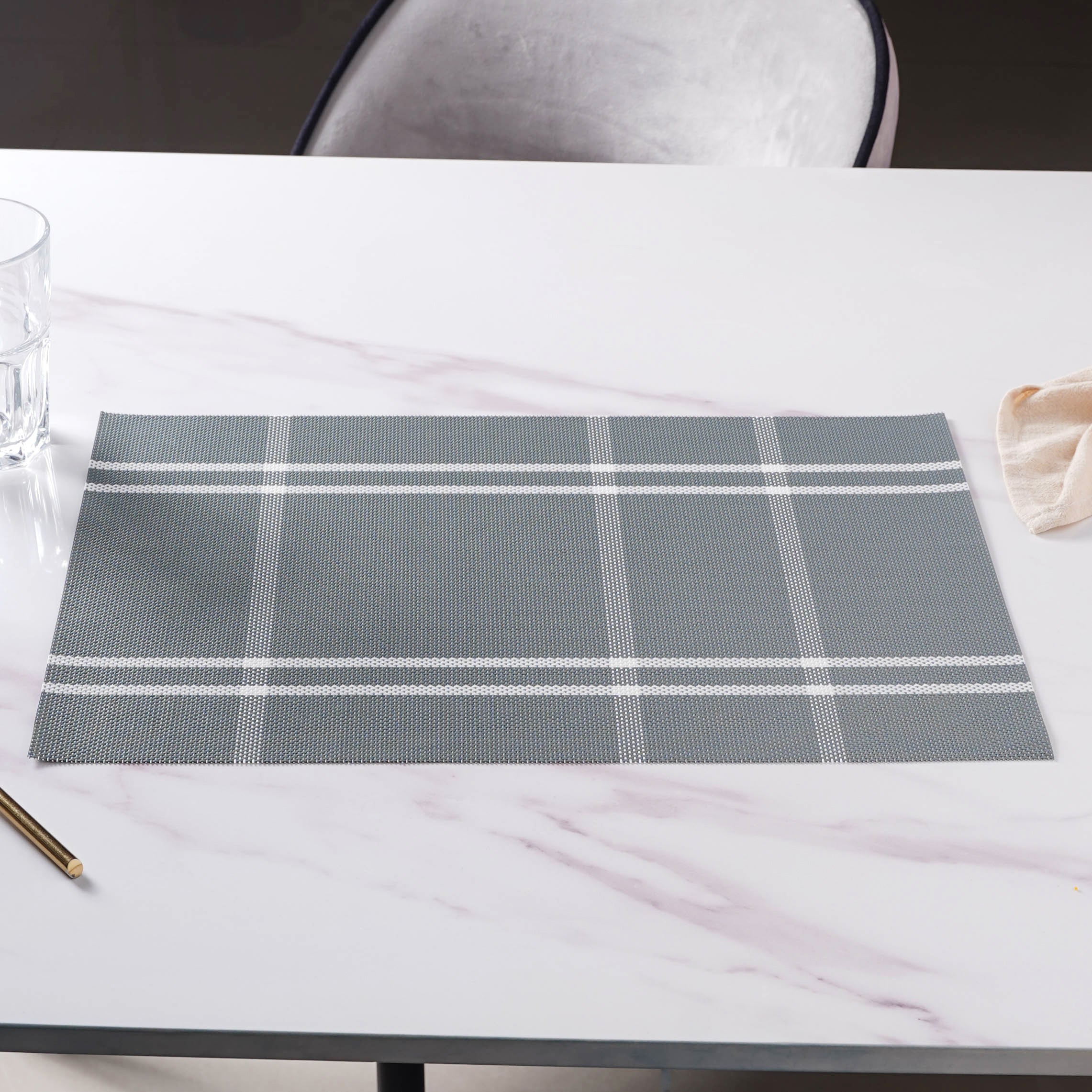 PVC Dining Table Mat Set Of 6 - Image 9