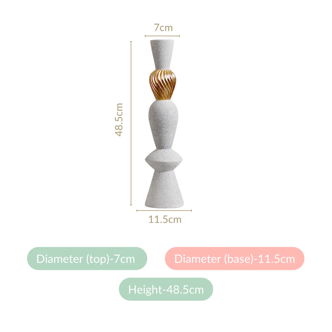 Quartz Sand Finish Texture Pole Showpiece - Image 3