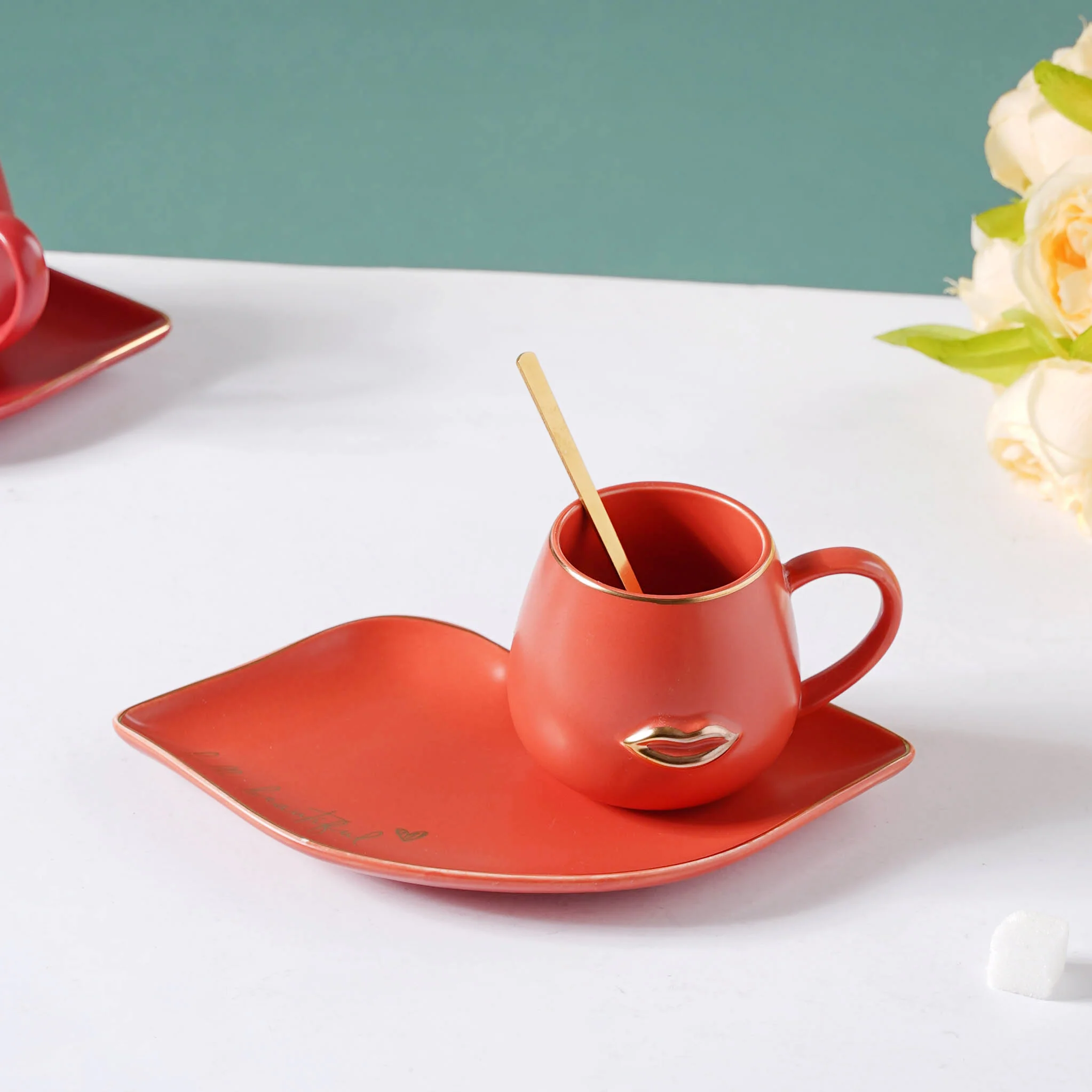 Quirky Cup and Plate Set - Image 4