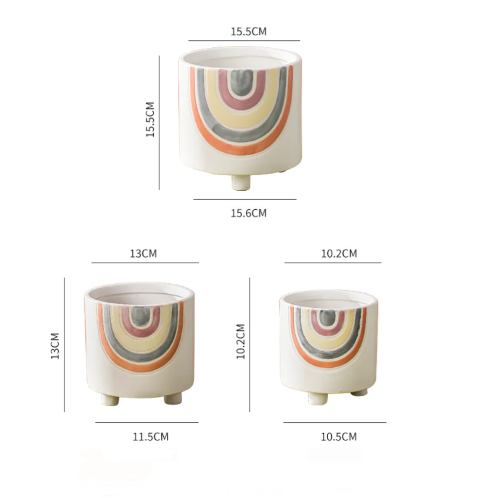 Rainbow Round Pot Large - Image 11