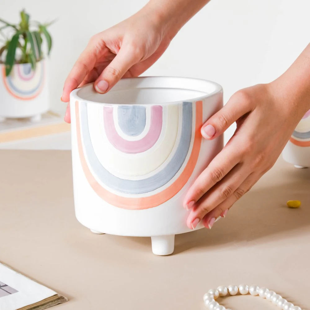 Rainbow Round Pot Large - Image 7