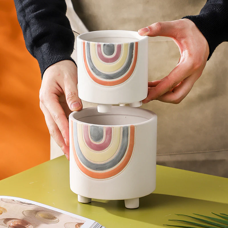 Rainbow Round Pot Medium - Image 10