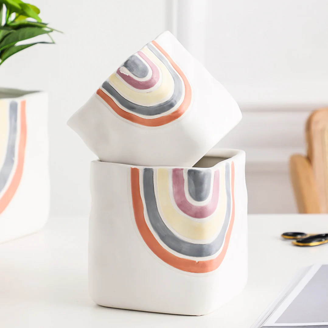Rainbow Square Pot Small - Image 9