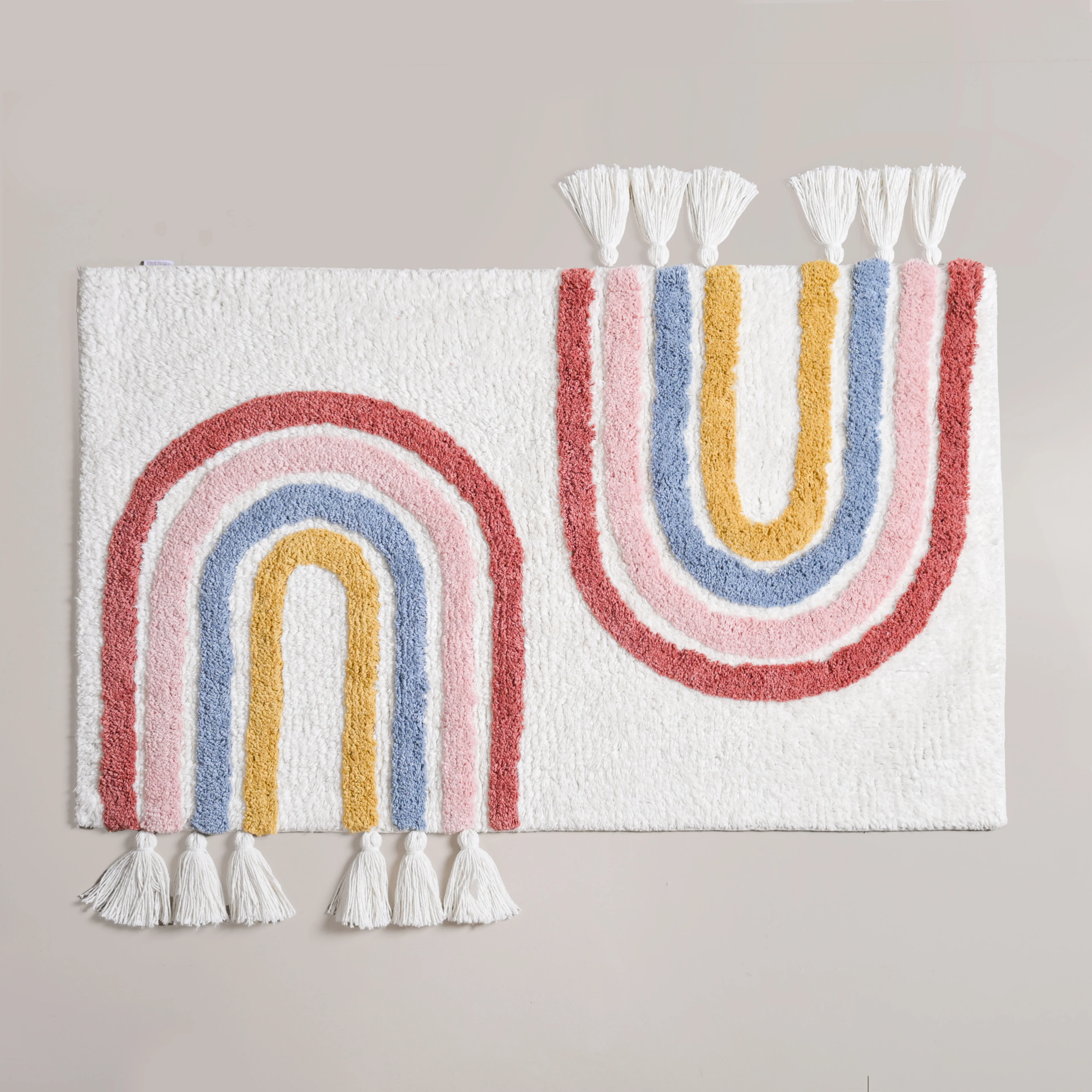 Rainbows With Tassels Cotton Anti Slip Floor Mat 84x51cm - Image 9