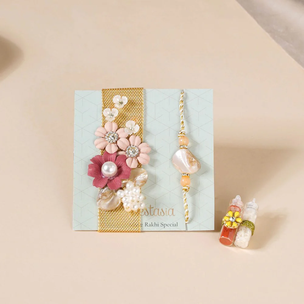 Rakhi Silver Tray Gift Hamper Set Of 8 - Image 4