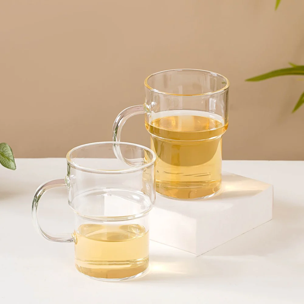 Raksha Bandhan Glass Mugs Hamper For Him & Her Set Of 4 - Image 3