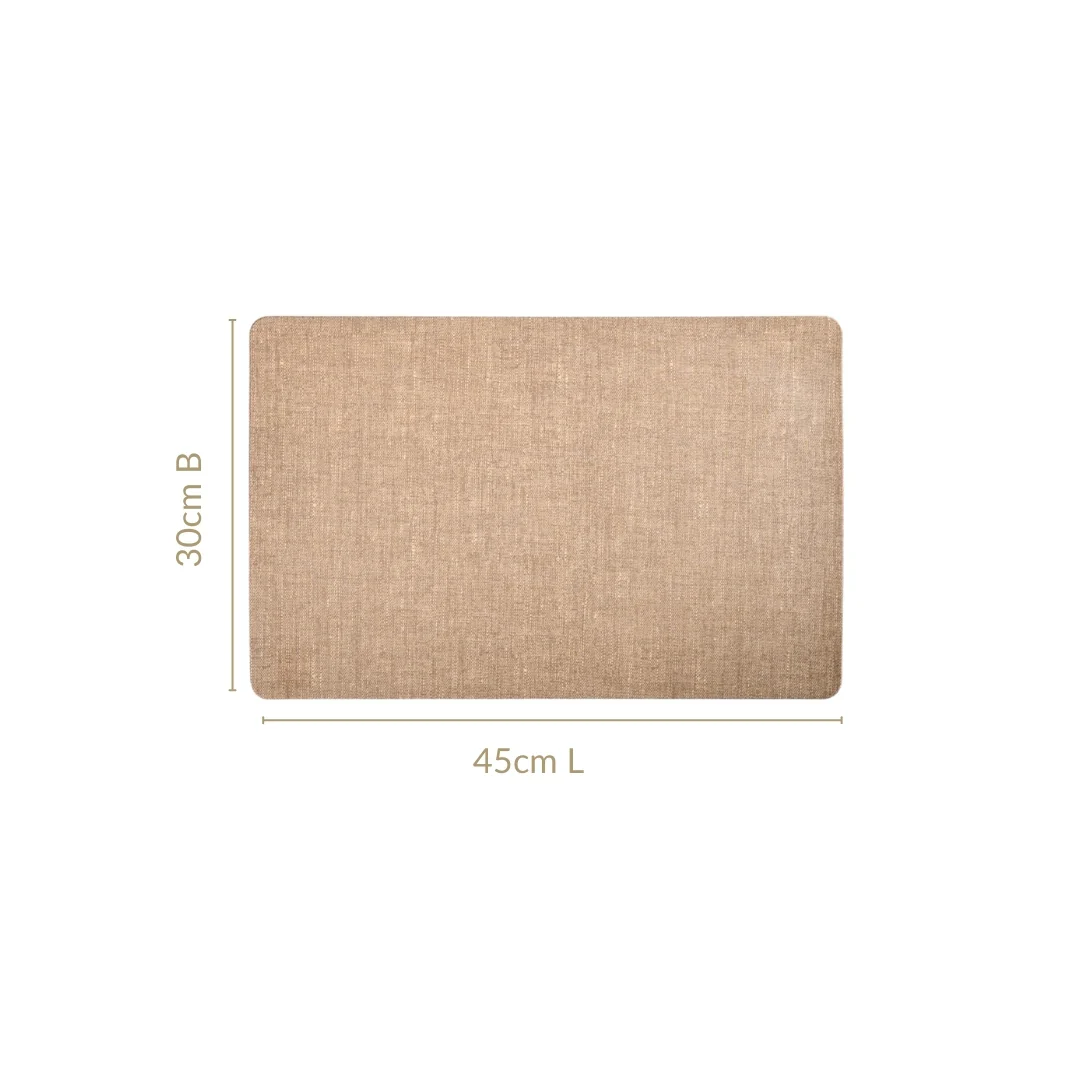 Rectangle Brown Table Mat Set Of 6 - Image 4
