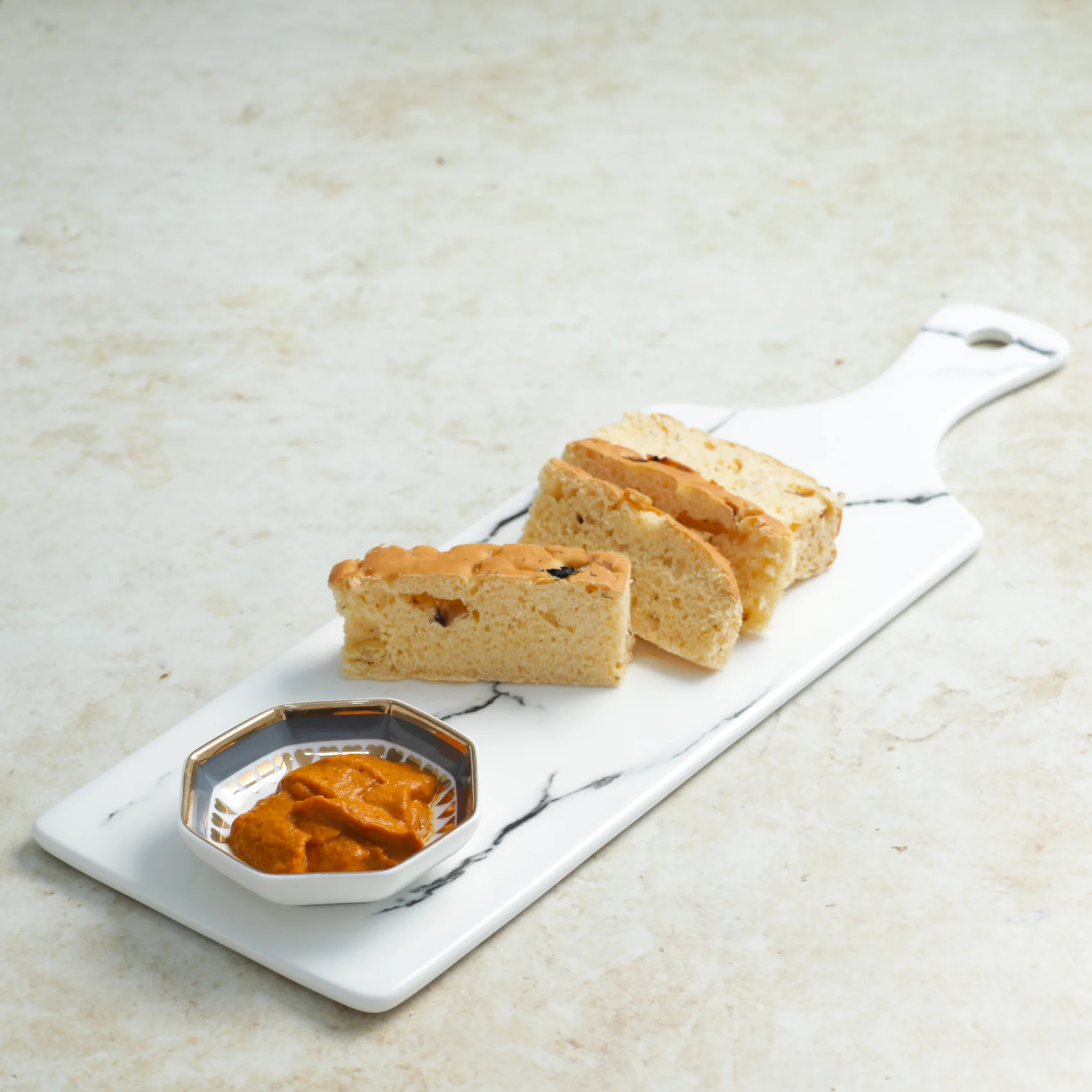 Rectangle Marble Platter White - Image 2