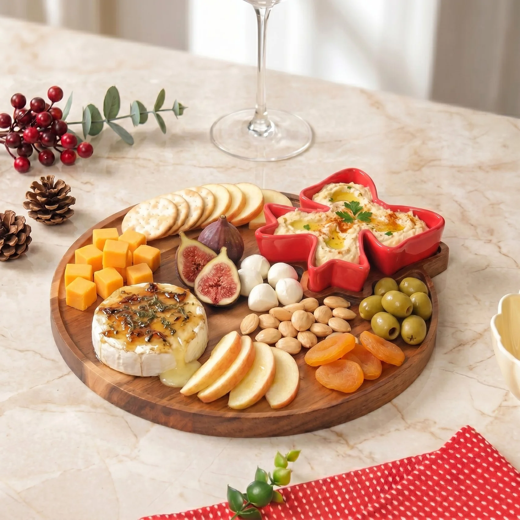 Red Bow Chip Dip Platter - Image 2