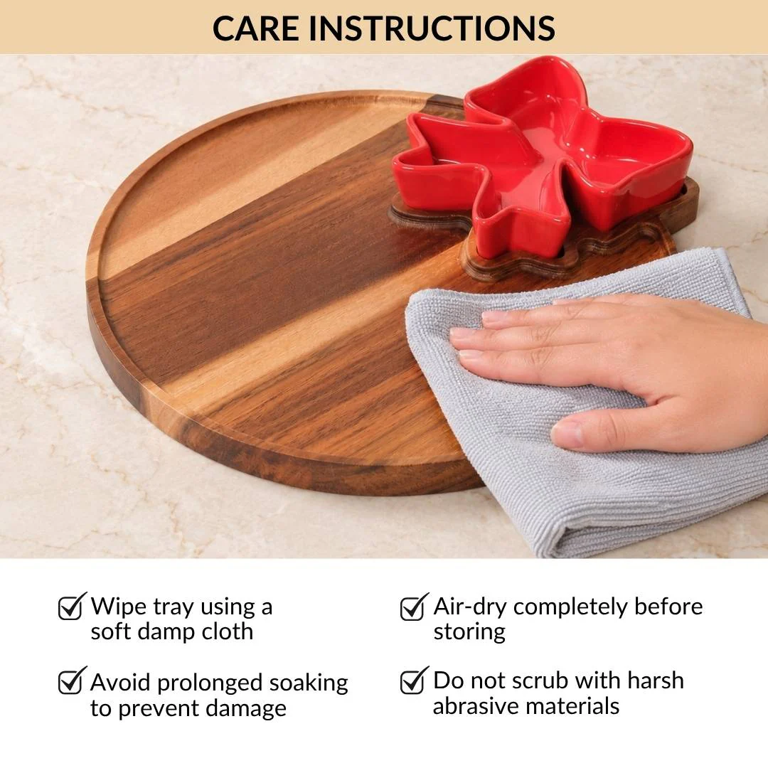 Red Bow Chip Dip Platter - Image 6