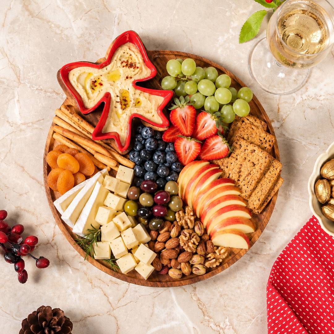 Red Bow Chip Dip Platter - Image 7