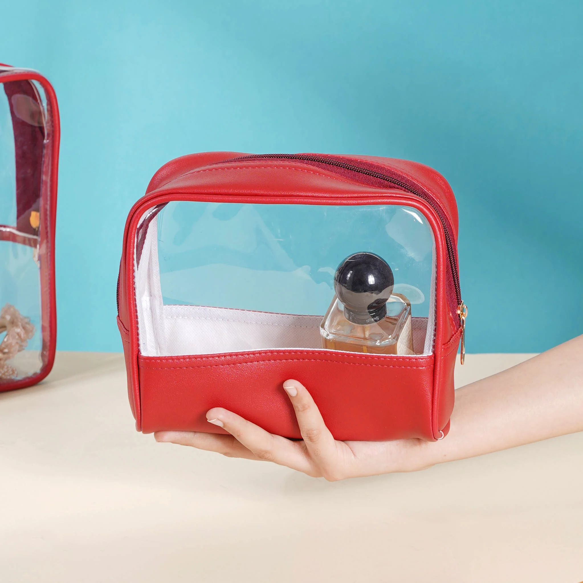 Red Travel Kit Set of 4 - Image 9