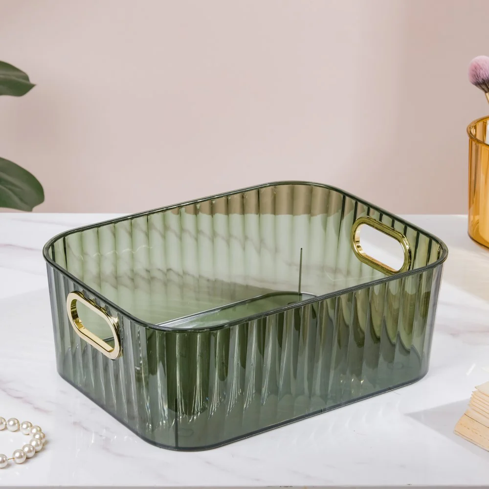 Ribbed Storage Organiser Green 11 Inch - Image 7