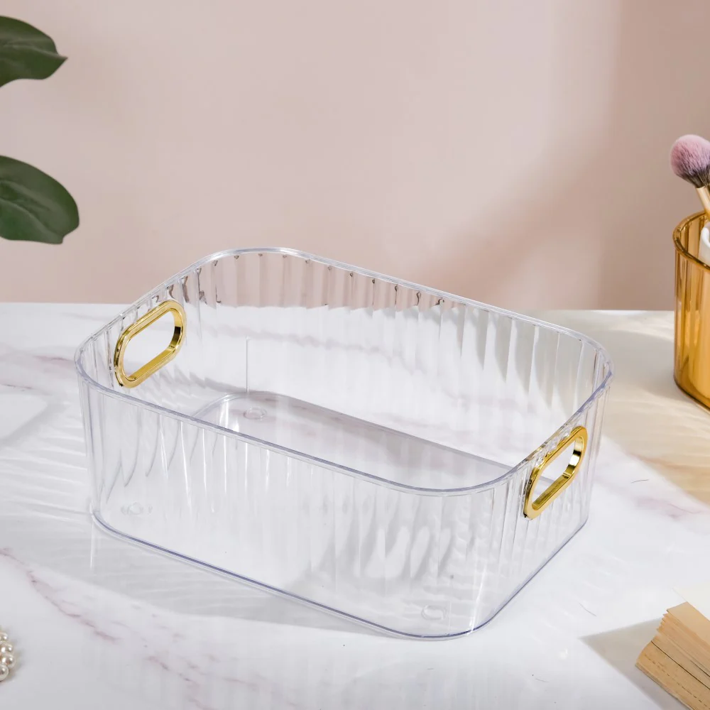 Ribbed Storage Organiser Transparent 11 Inch - Image 7