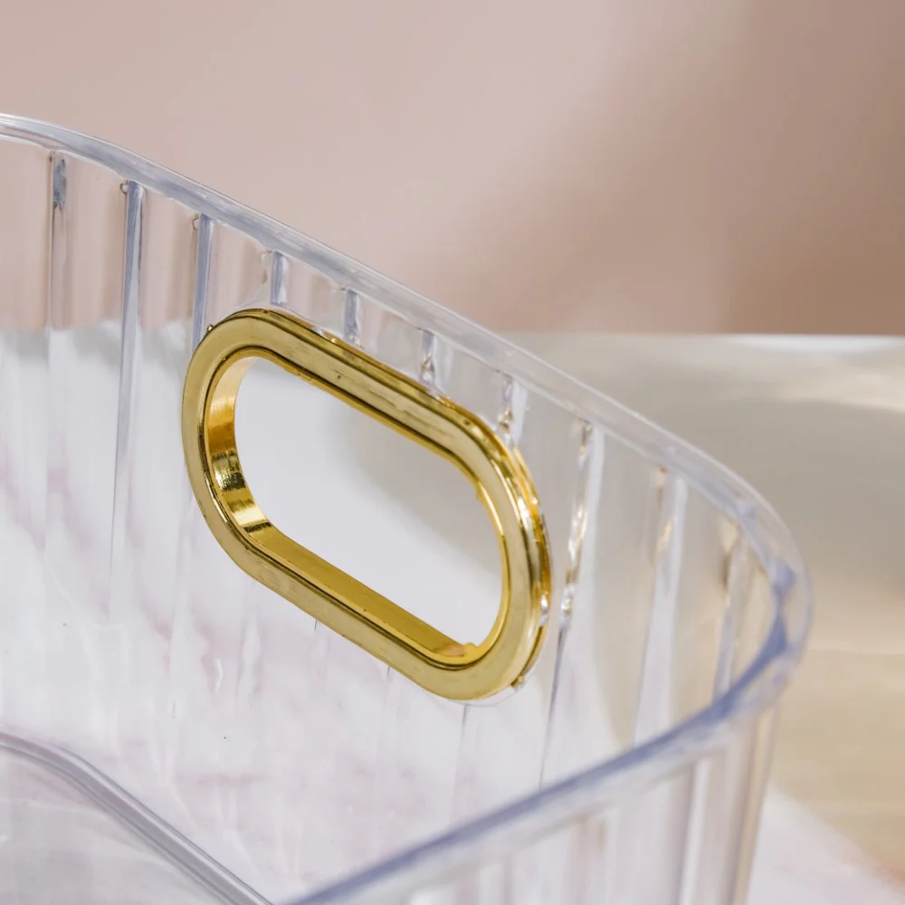 Ribbed Storage Organiser Transparent 11 Inch - Image 9