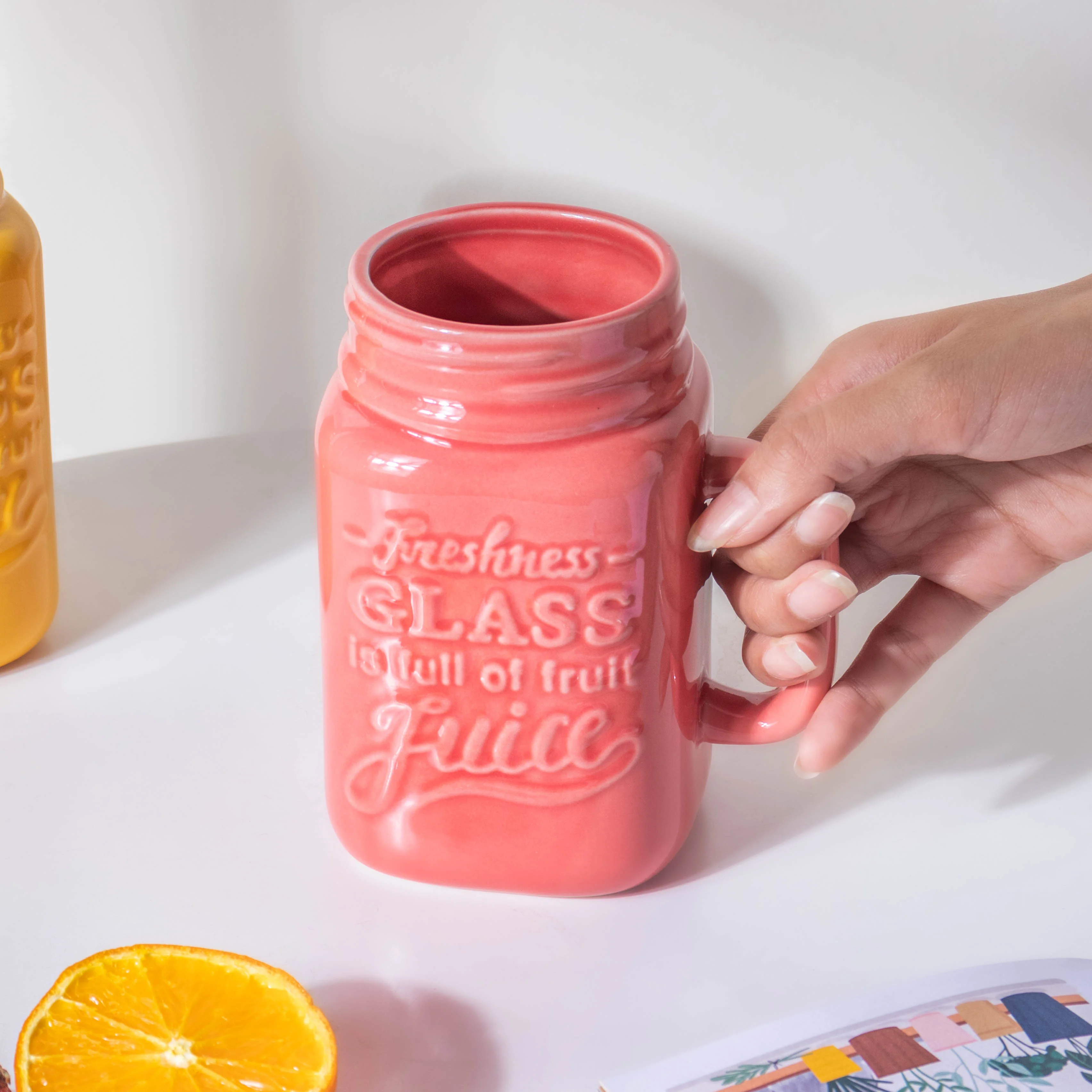 Riona Mason Mug Pink - Image 2