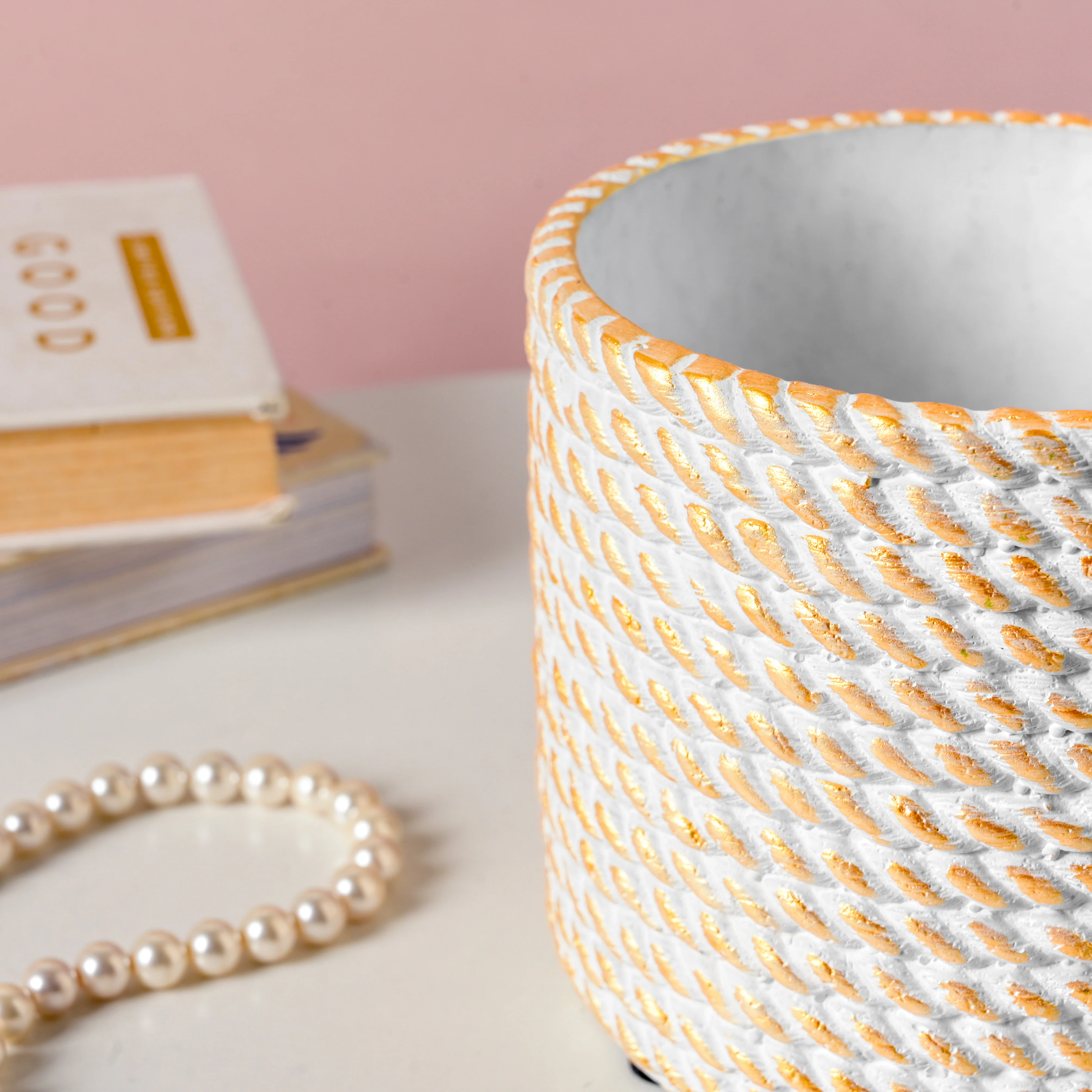 Ceramic Rope Planter Pot - Image 4