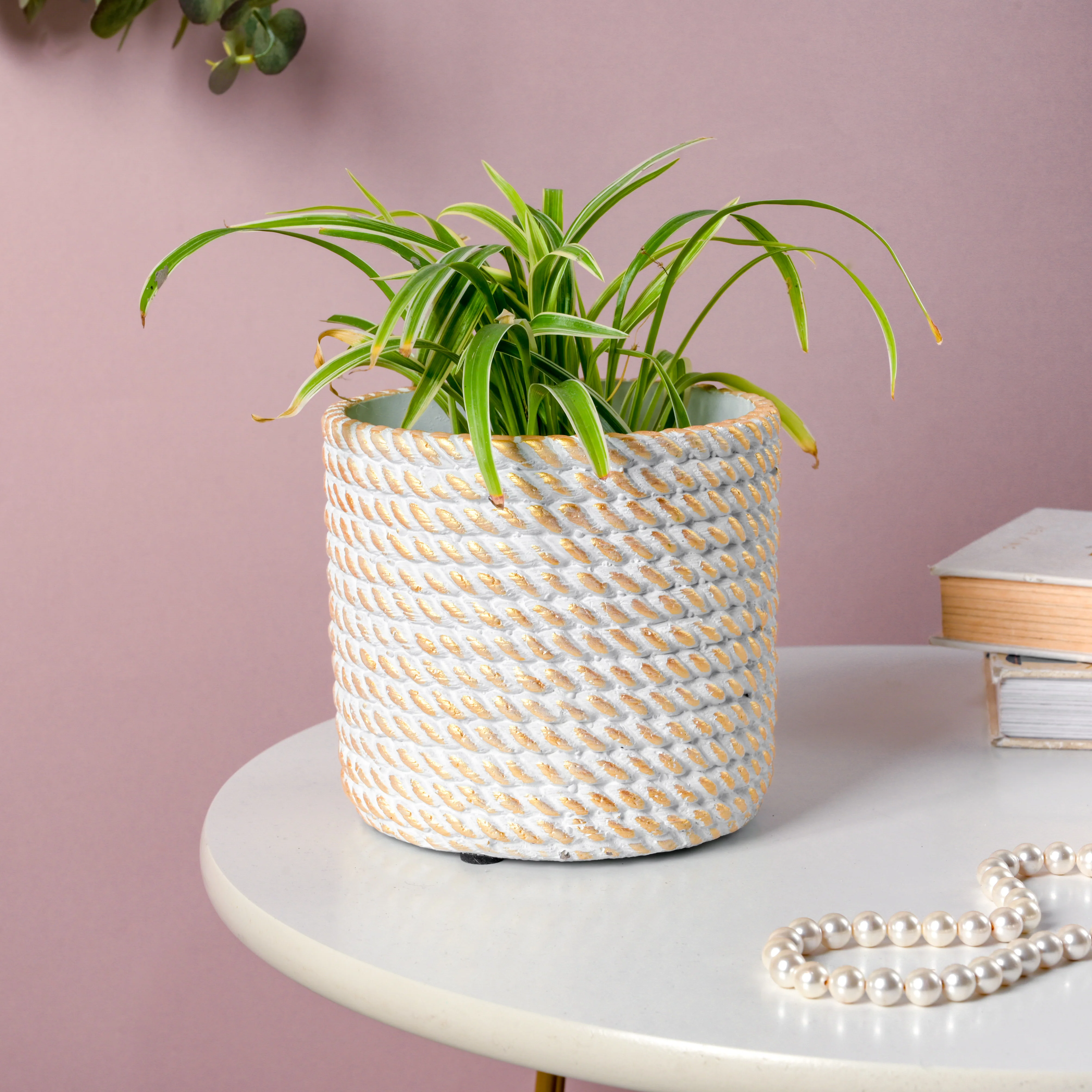 Ceramic Rope Planter Pot - Image 7