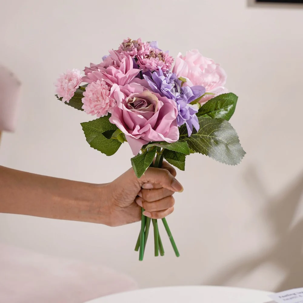 Rose Bouquet Pink And Purple - Image 2