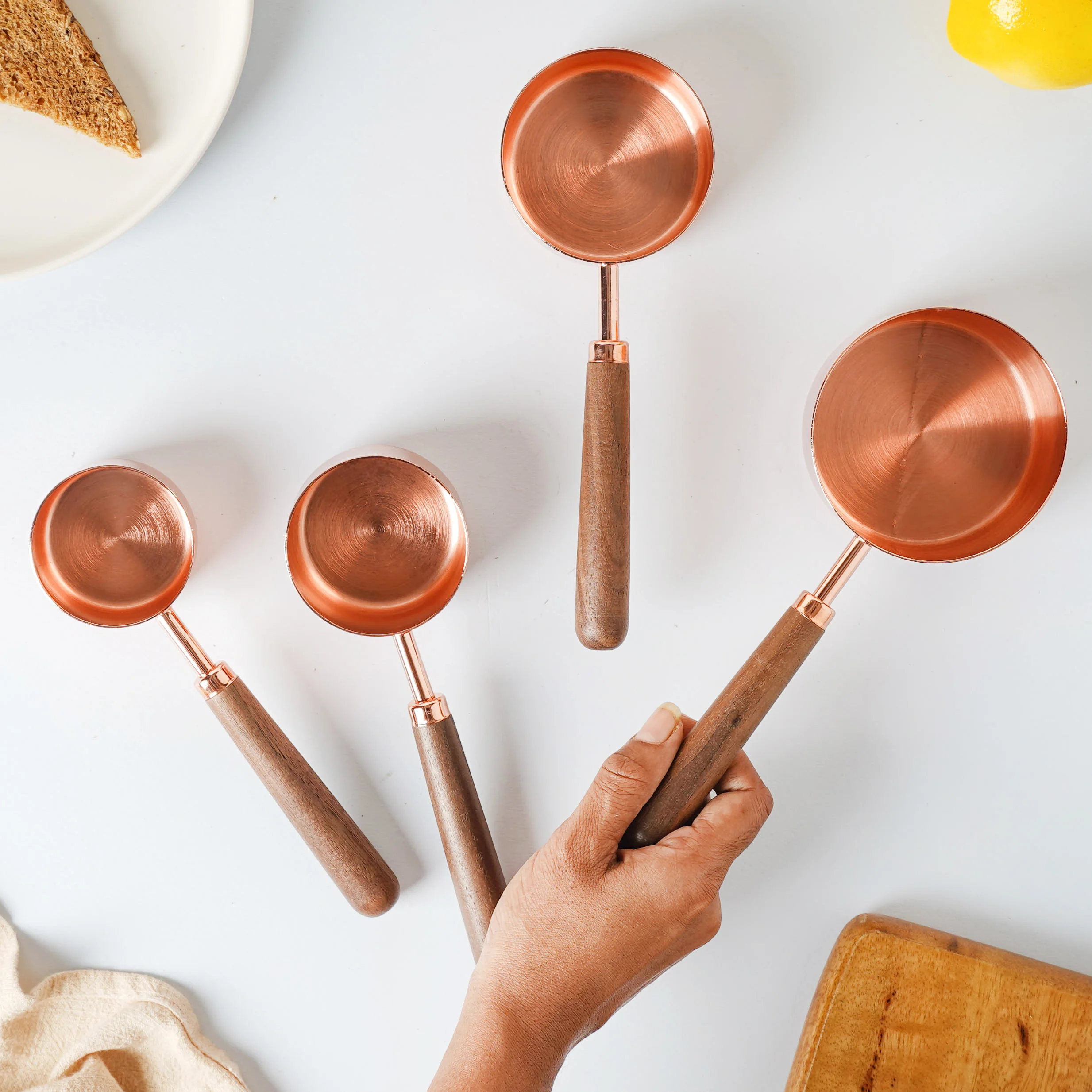 Rose Gold Measuring Spoon Set - Image 2