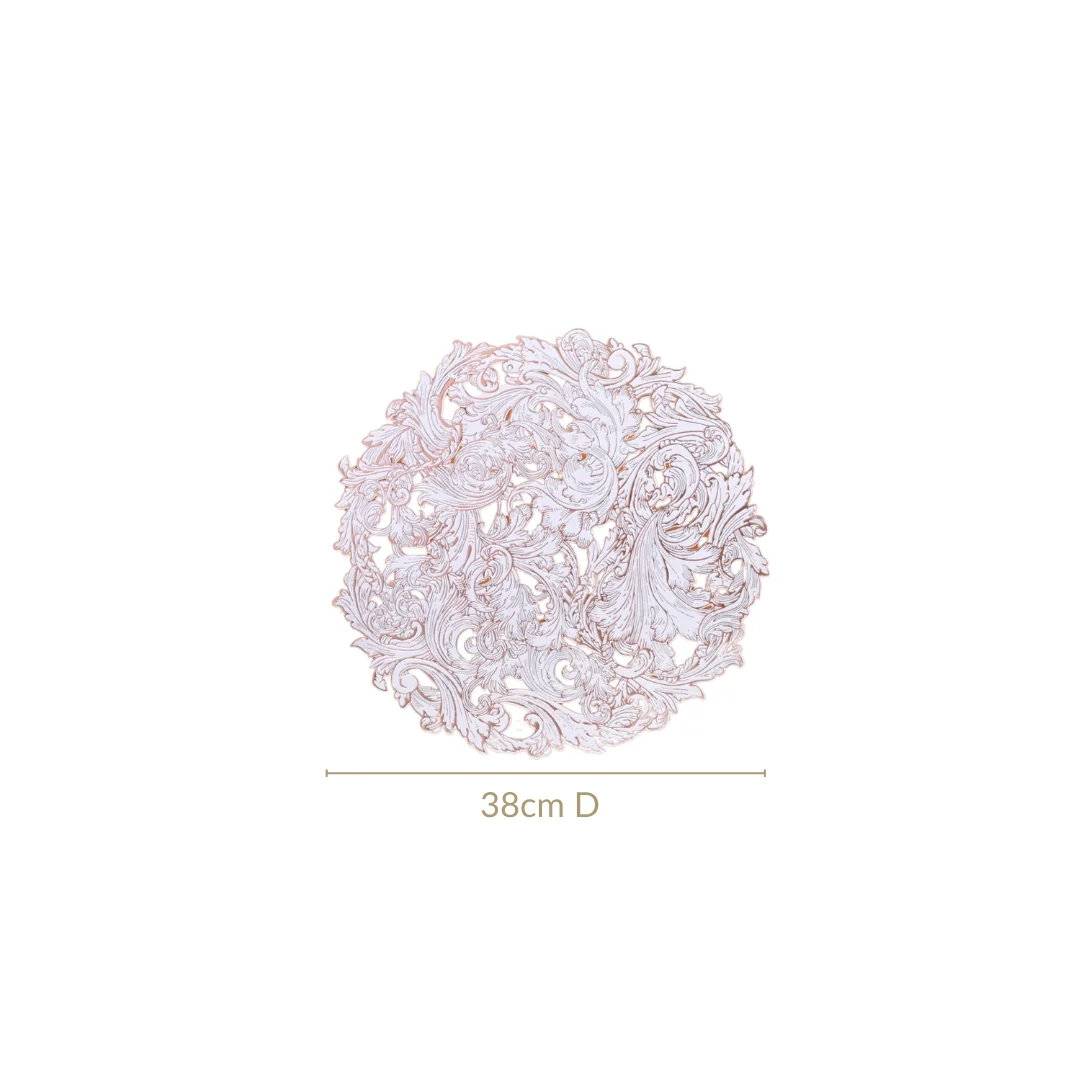 Rose Luxe Round Tablemat Set Of 6 - Image 4