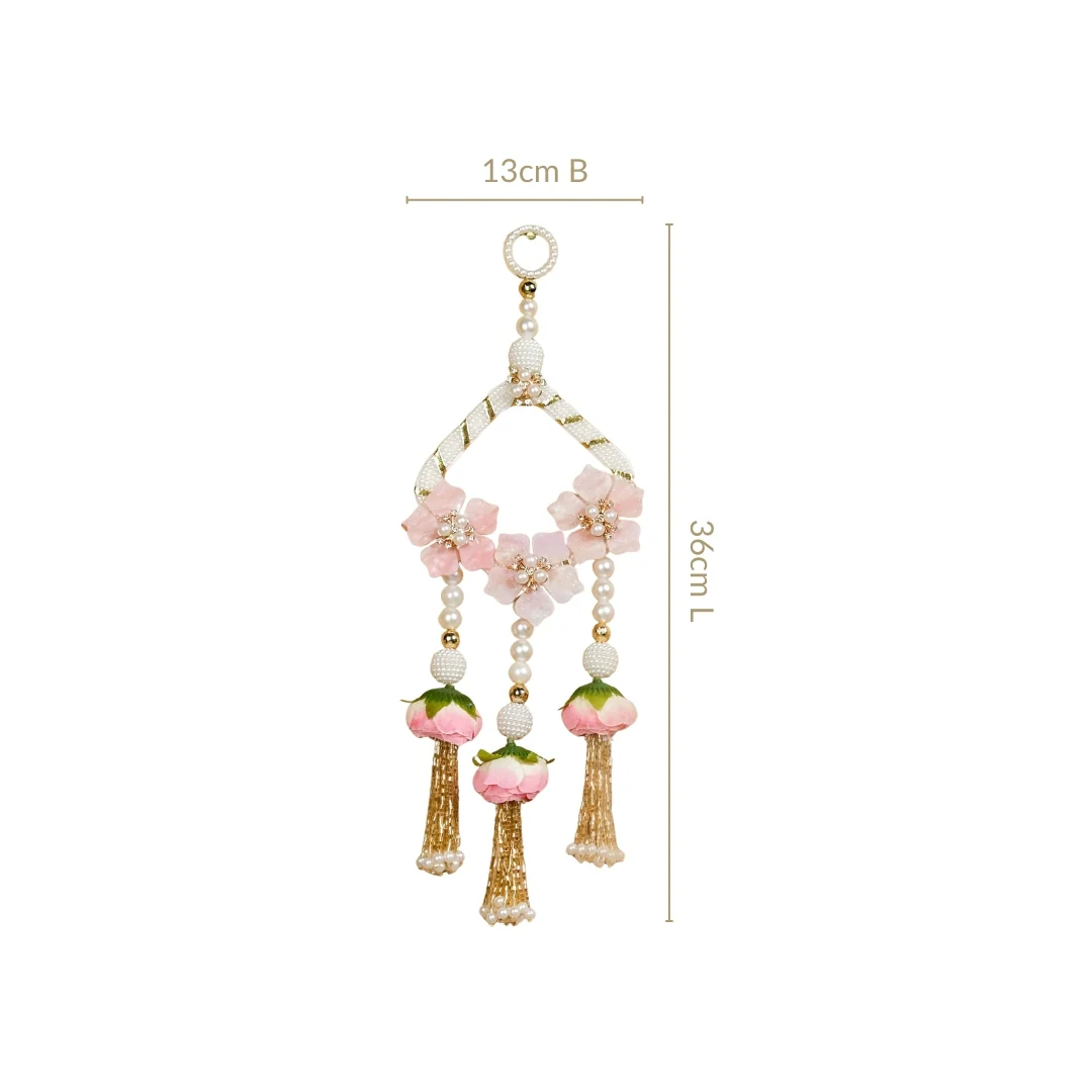 Rosebud And Pearl Decorative Door Hanging Set Of 2 - Image 4