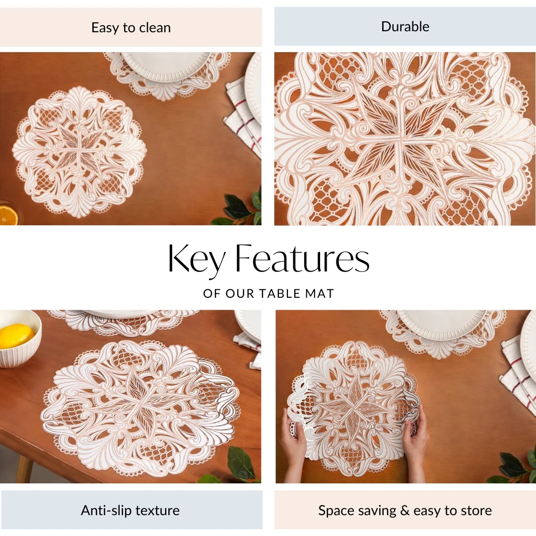 Rosegold Reverie Placemat Set Of 6 - Image 5