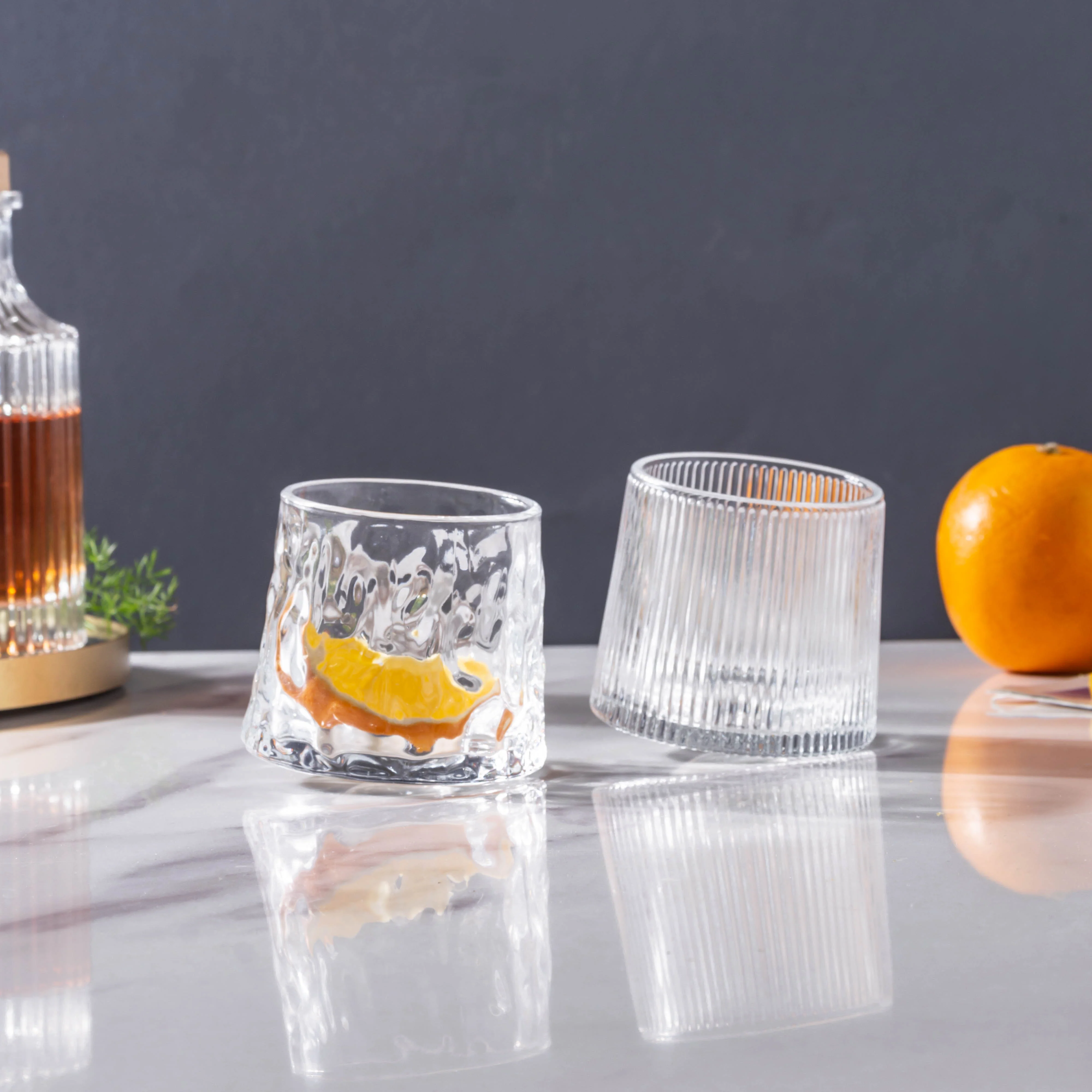 Rotating Glass Set of 2 - Image 6