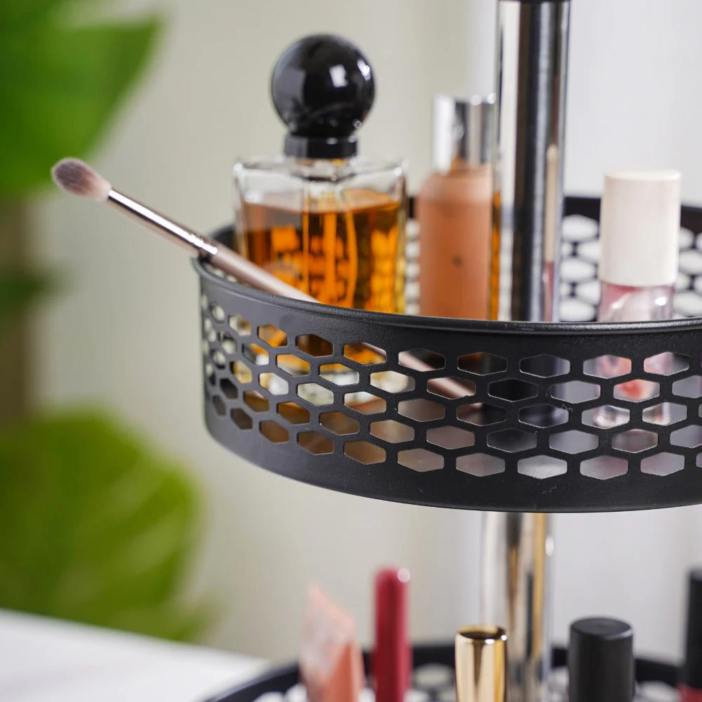 Rotating Metal Storage Rack Black - Image 11