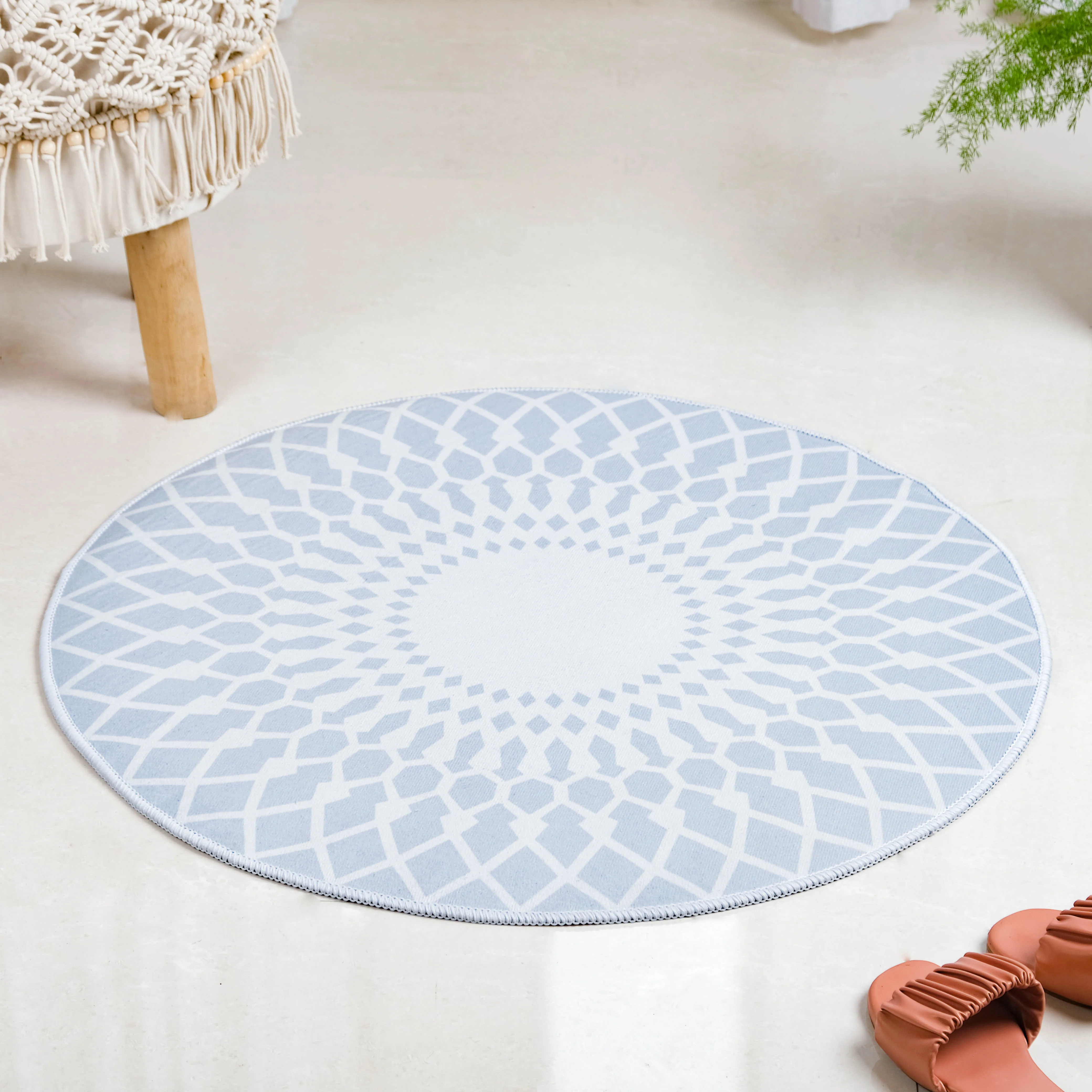 Round Carpet Grey - Image 5
