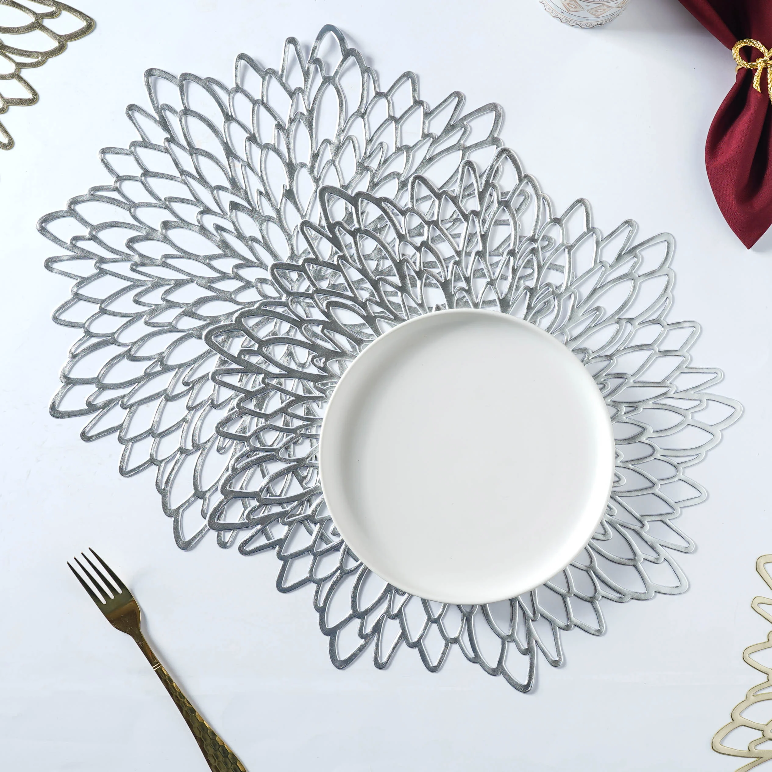 Round PVC Table Mat Set of 2 - Image 5