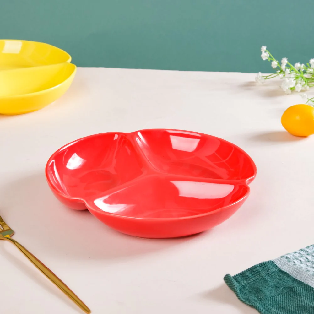 Round Section Plate Red 7.5 Inch - Image 4