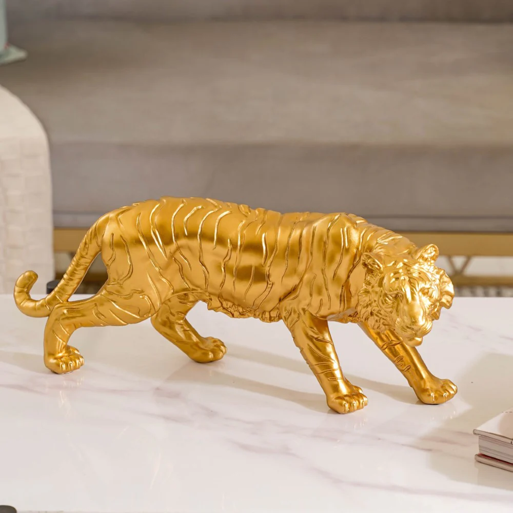 Royal Tiger Figurine Gold - Image 10