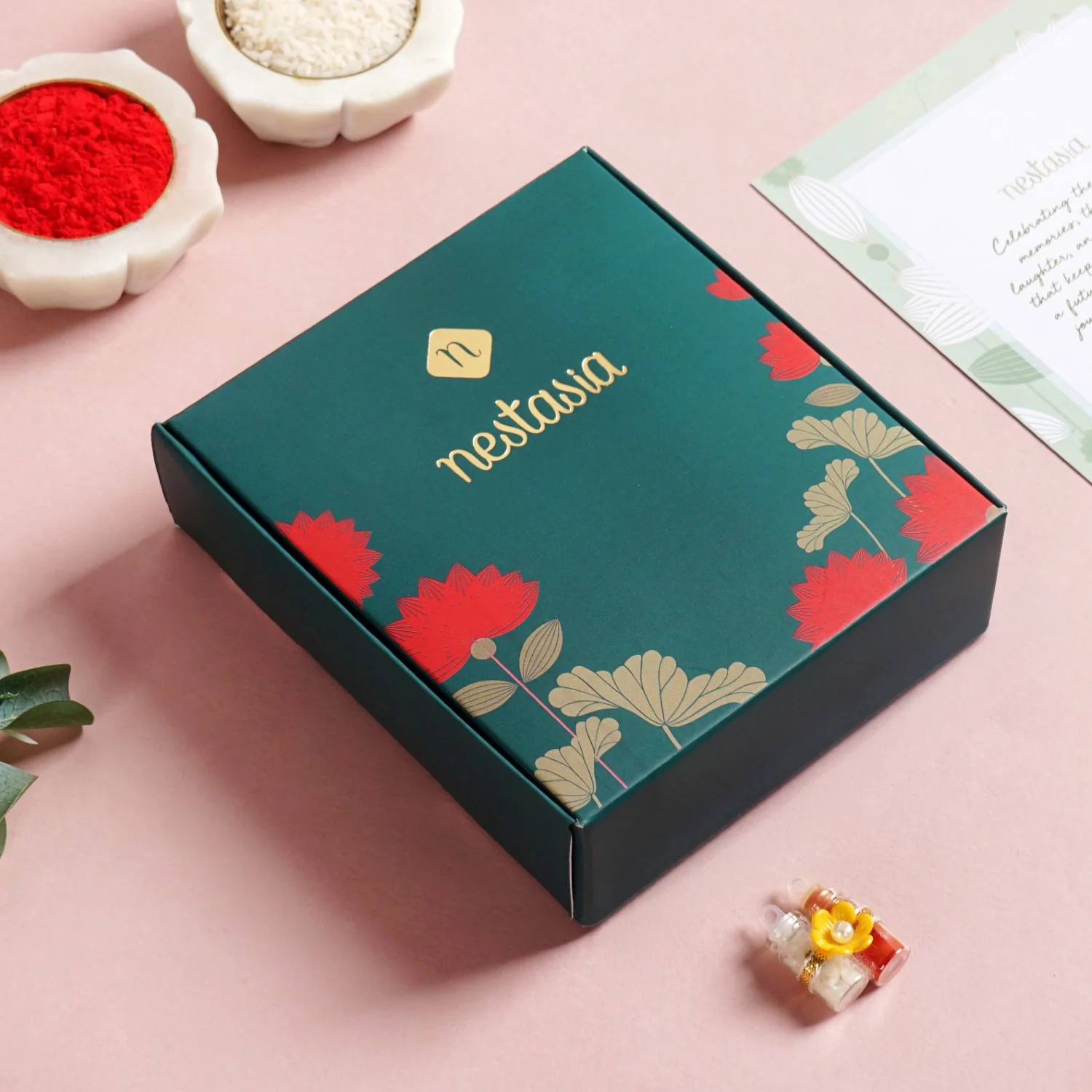 Sacred Om Rakhi Gift Set - Image 9