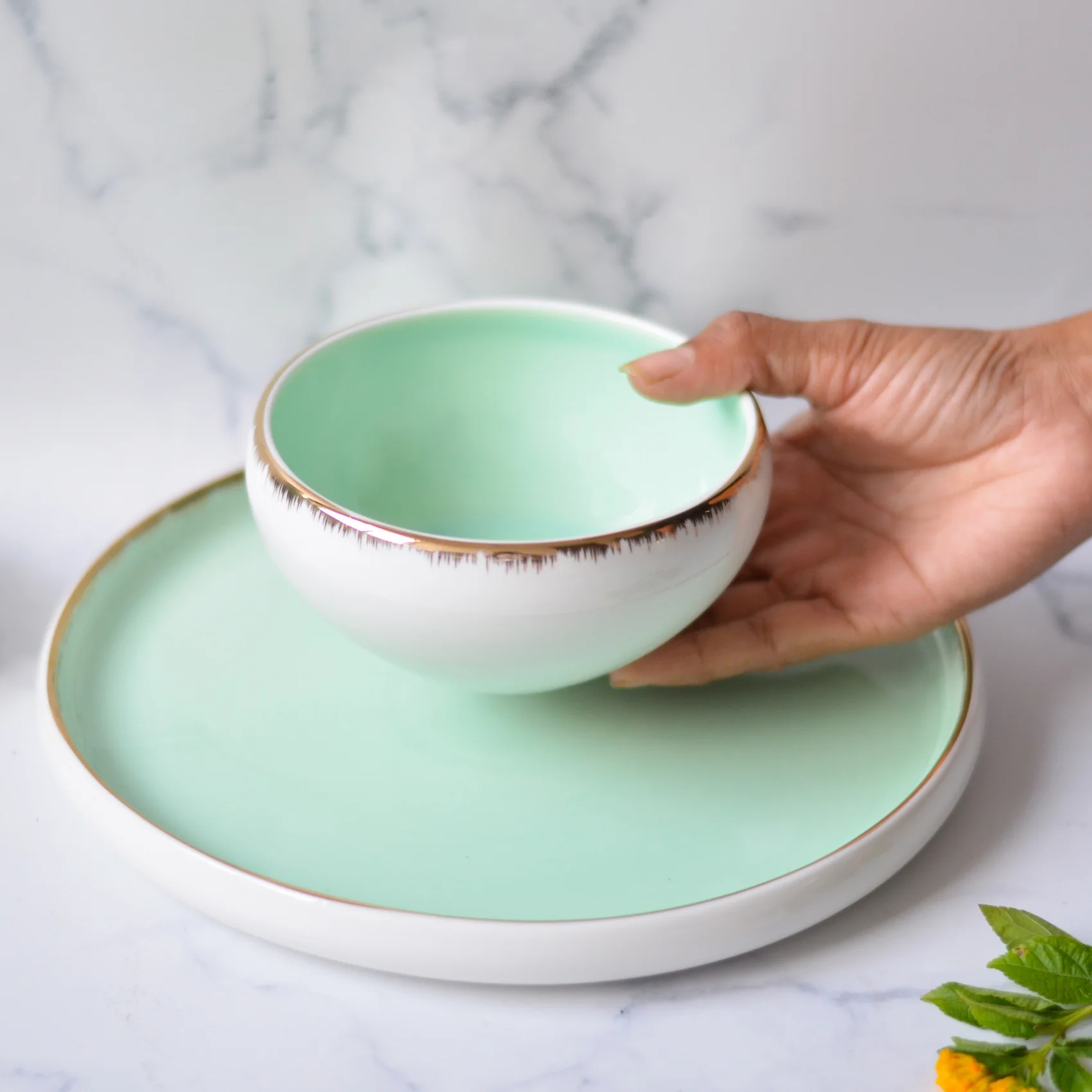 Salad Bowl Mint 300 ml - Image 2