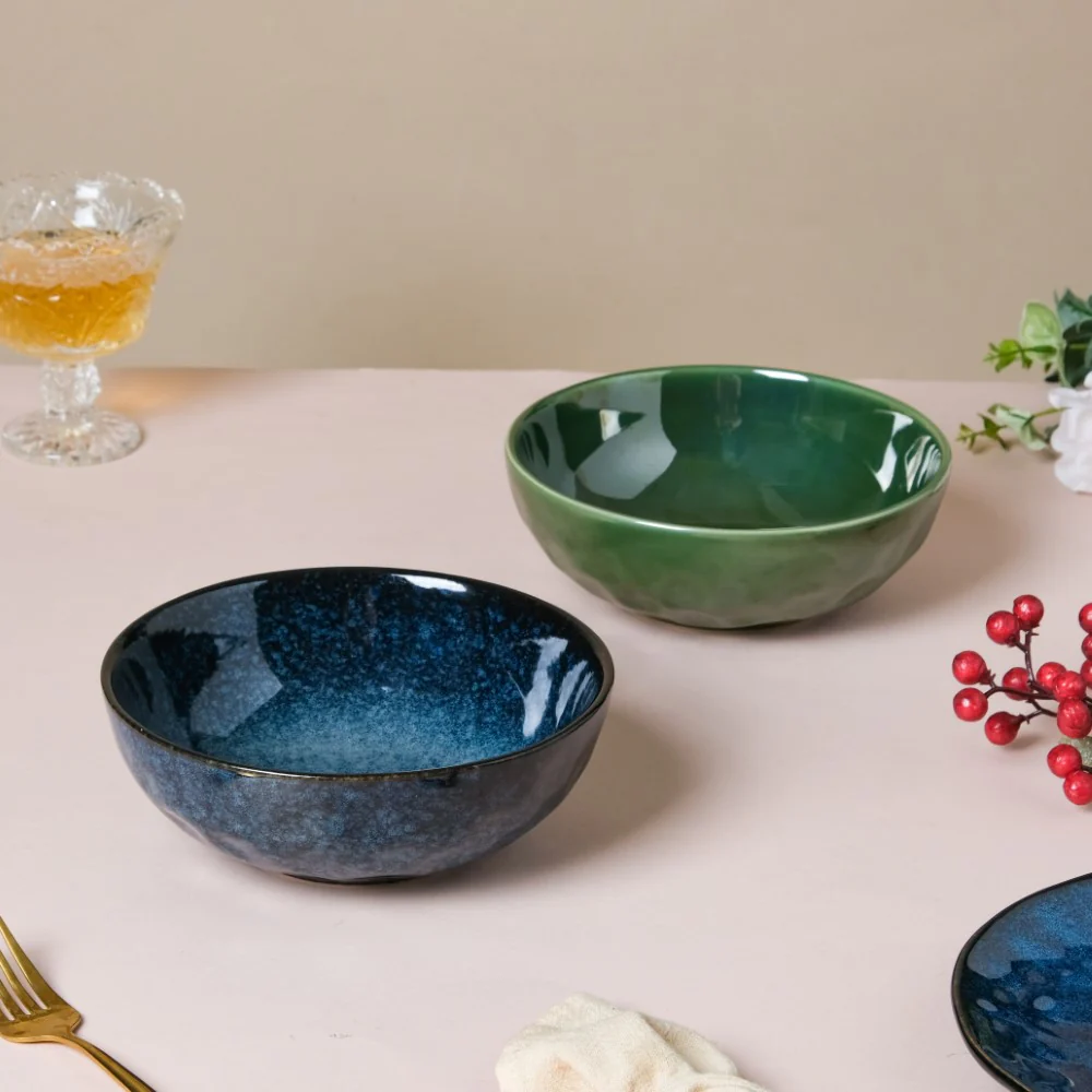 Sapphire Luxe Serving Bowl Blue 7 Inch 800 ml - Image 6