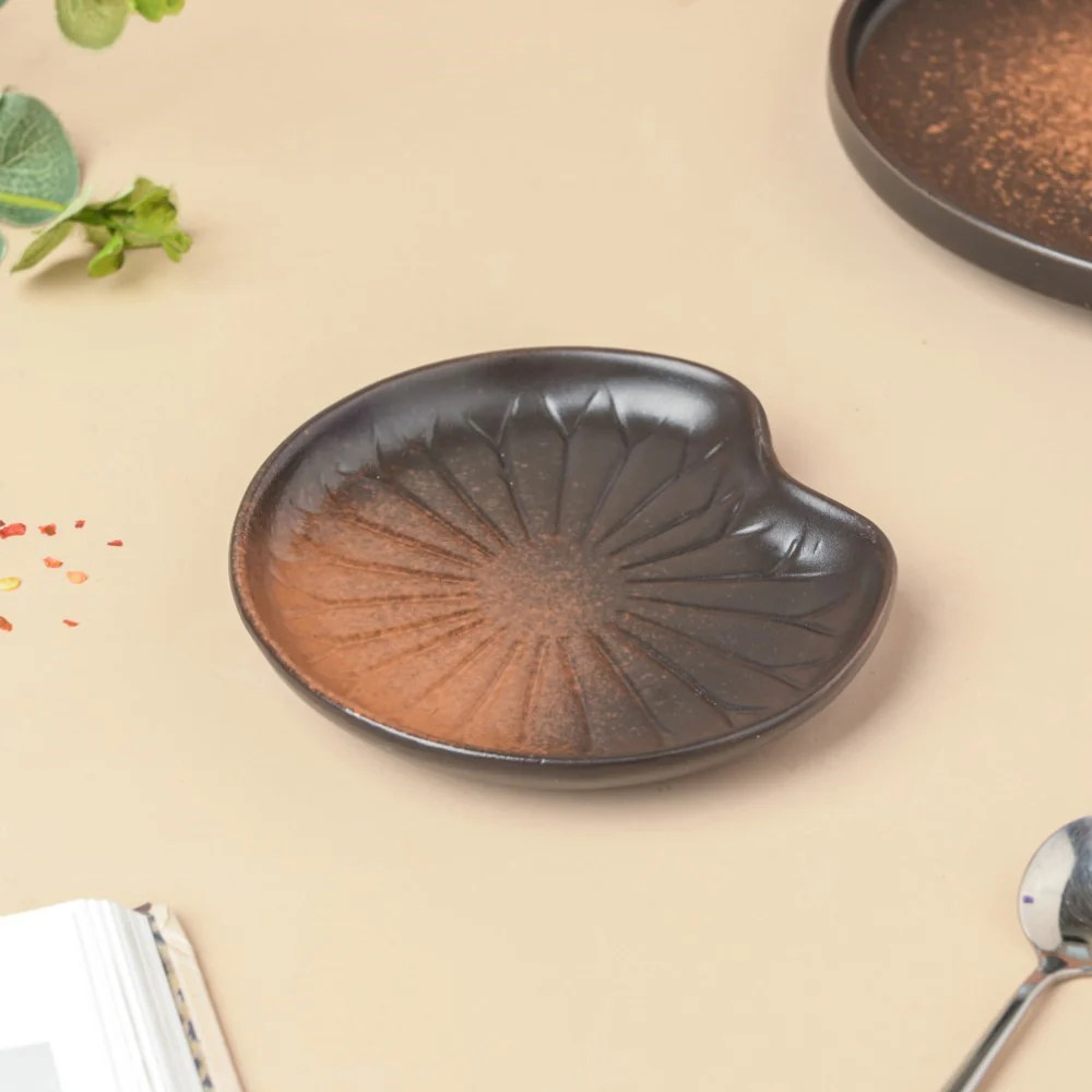 Savanna Stoneware Small Dessert Plate Brown - Image 5