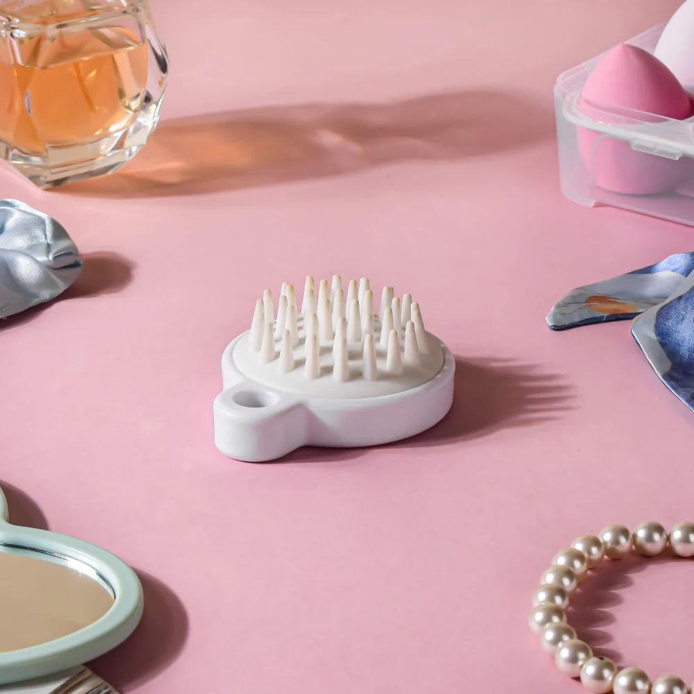 Scalp Scrubber Shampoo Brush White - Image 3
