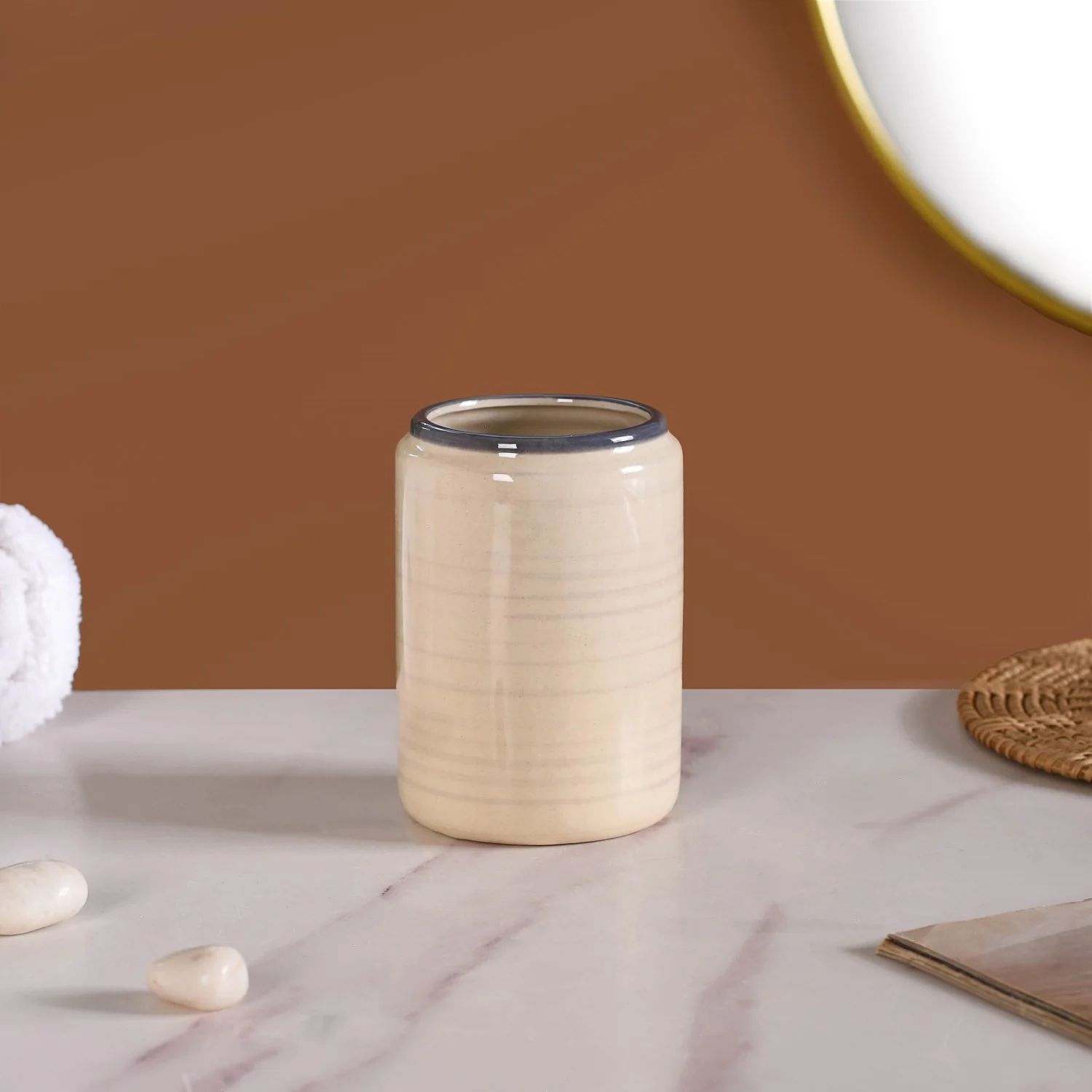Scandinavian Bath Set of 2 Serene Cream - Image 8
