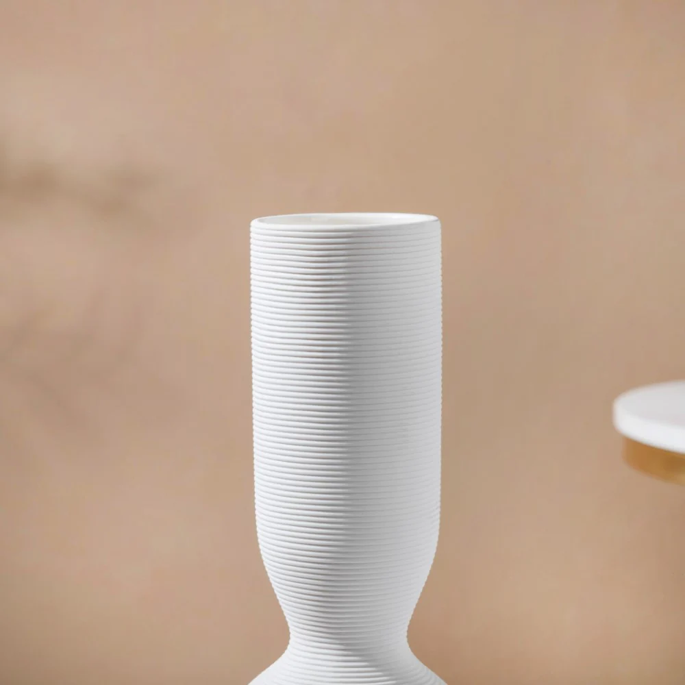 Scandinavian Round Bottom Ceramic Vase - Image 5