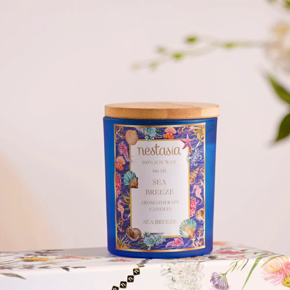 Sea Breeze & Citrus Wonder Fragrant Candles Set Of 2 - Image 3