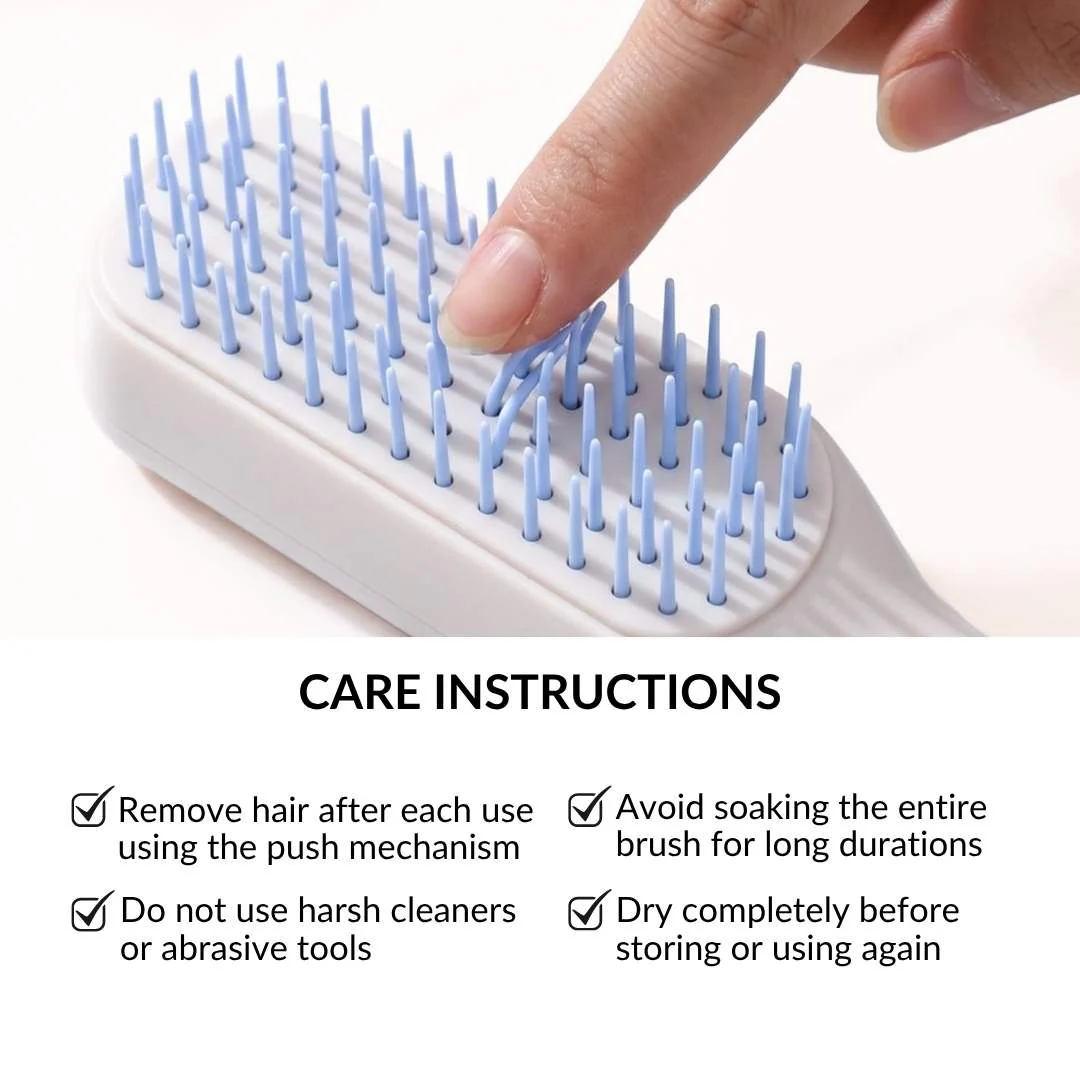 Self Cleaning Hair Brush - Image 4