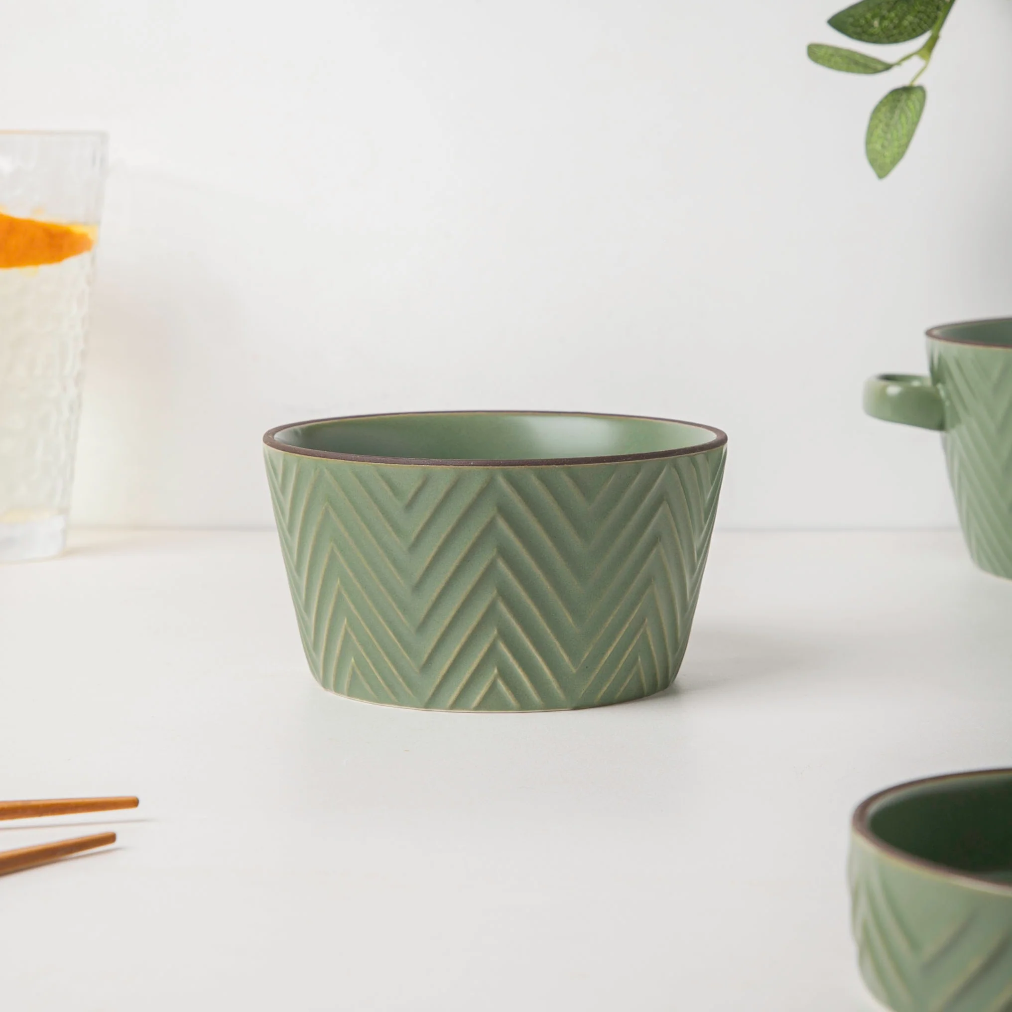 Serenity Green 36 Piece Dinner Set For 6 - Image 11