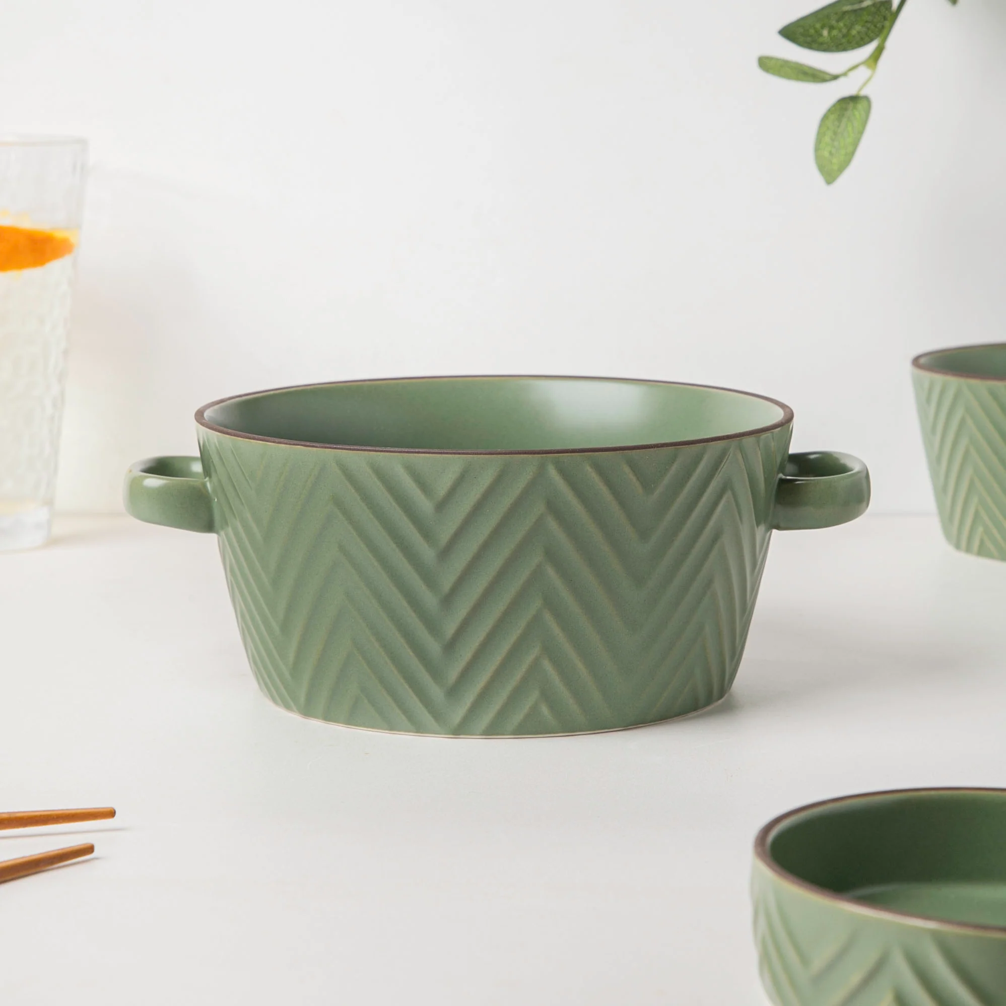 Serenity Green 36 Piece Dinner Set For 6 - Image 12