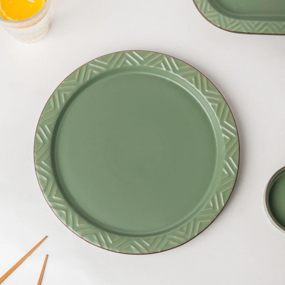 Serenity Green 36 Piece Dinner Set For 6 - Image 4