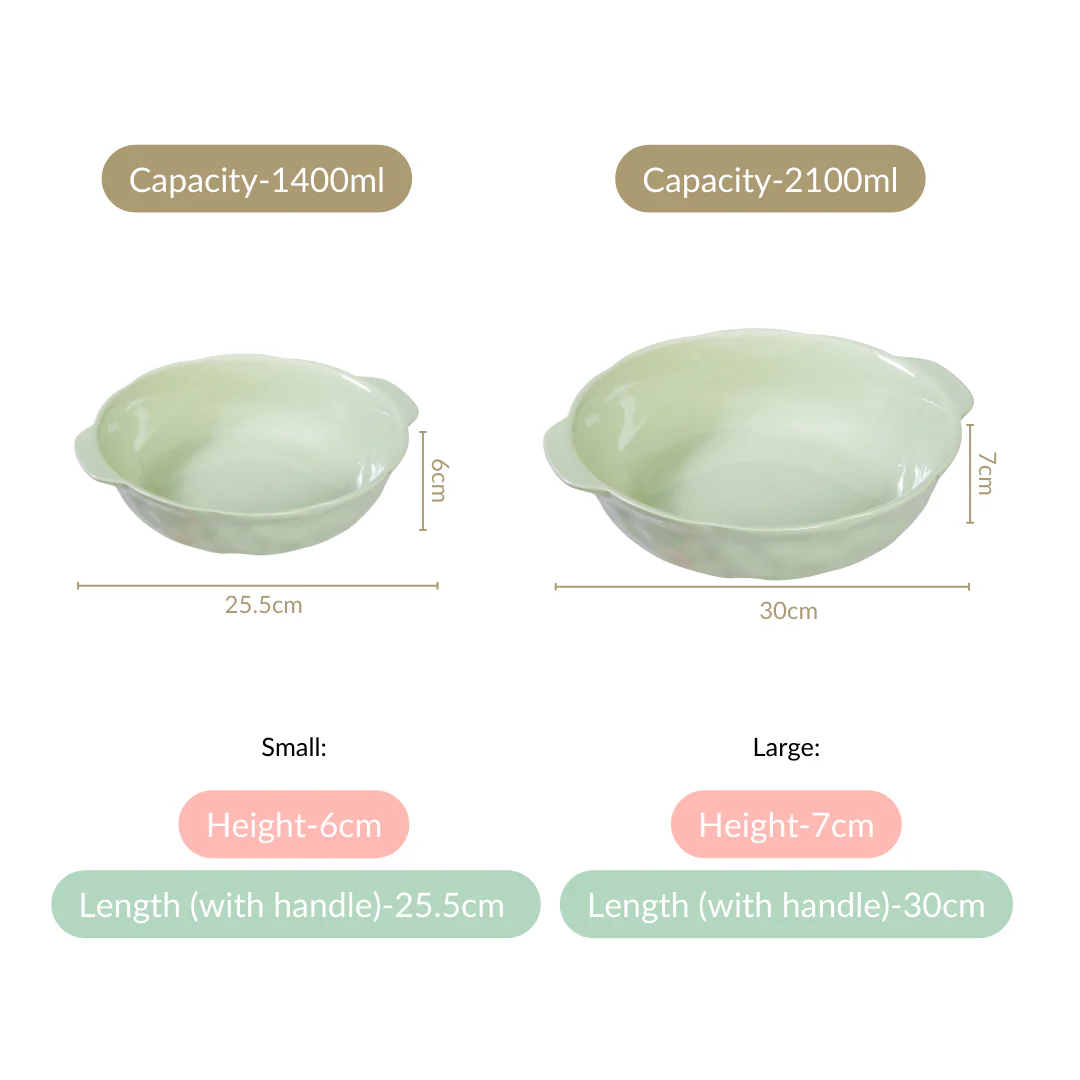 Set Of 2 Ceramic Dishes For Baking And Serving - Image 4