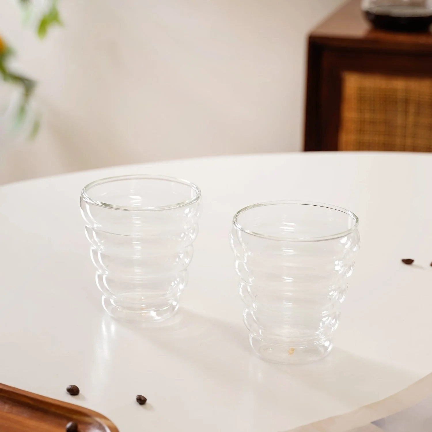 Set Of 2 Double Wall Glass Tumblers 300ml - Image 6
