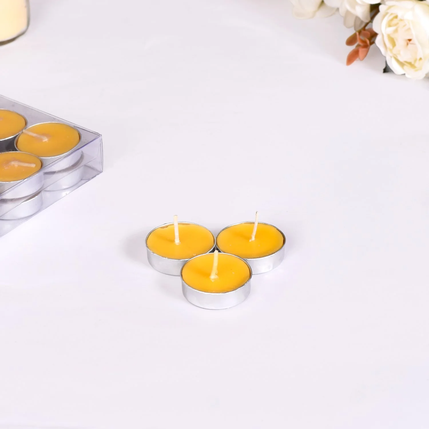 Set Of 30 Pina Colada Fragrant Tealight Candles - Image 6