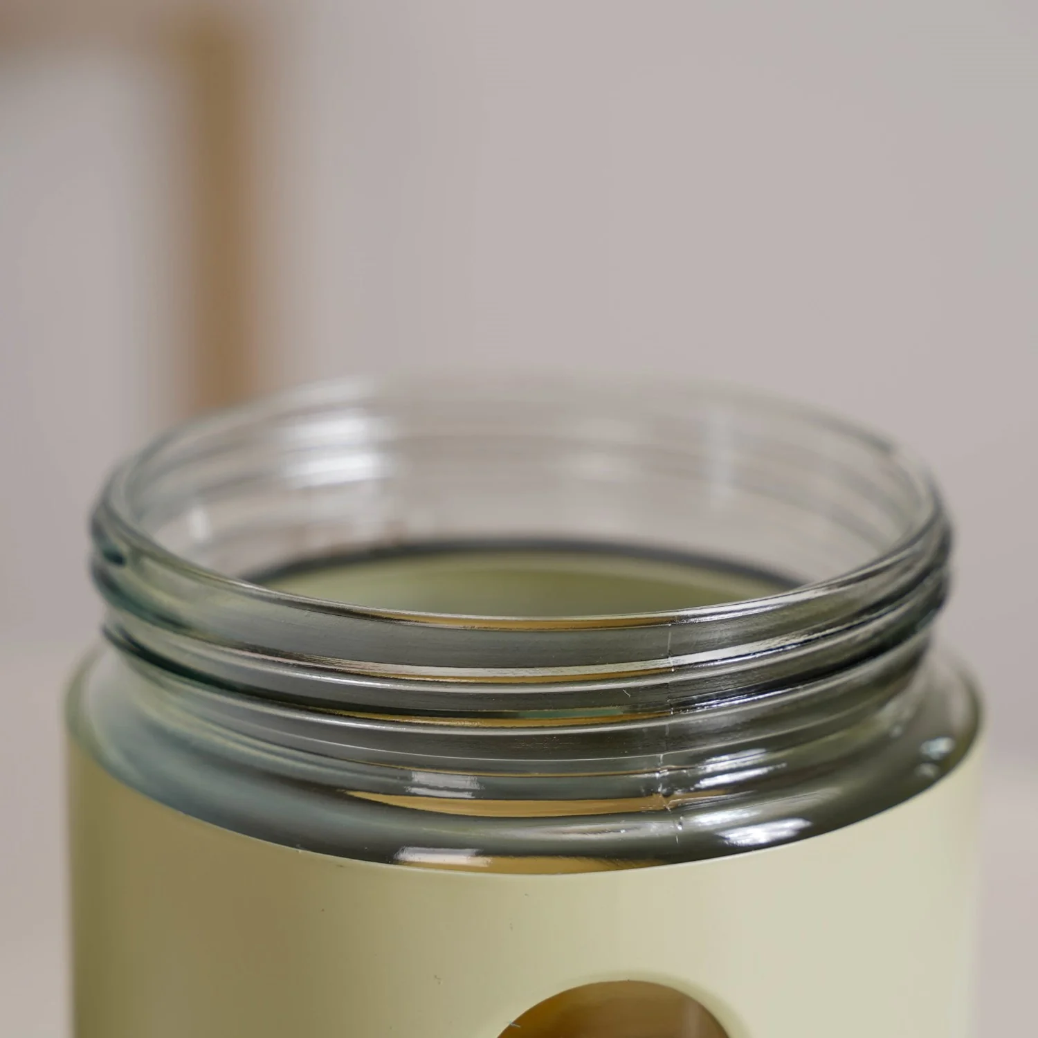 Set Of 4 Metal Canister With Glass Window Jar 1200ml - Image 6